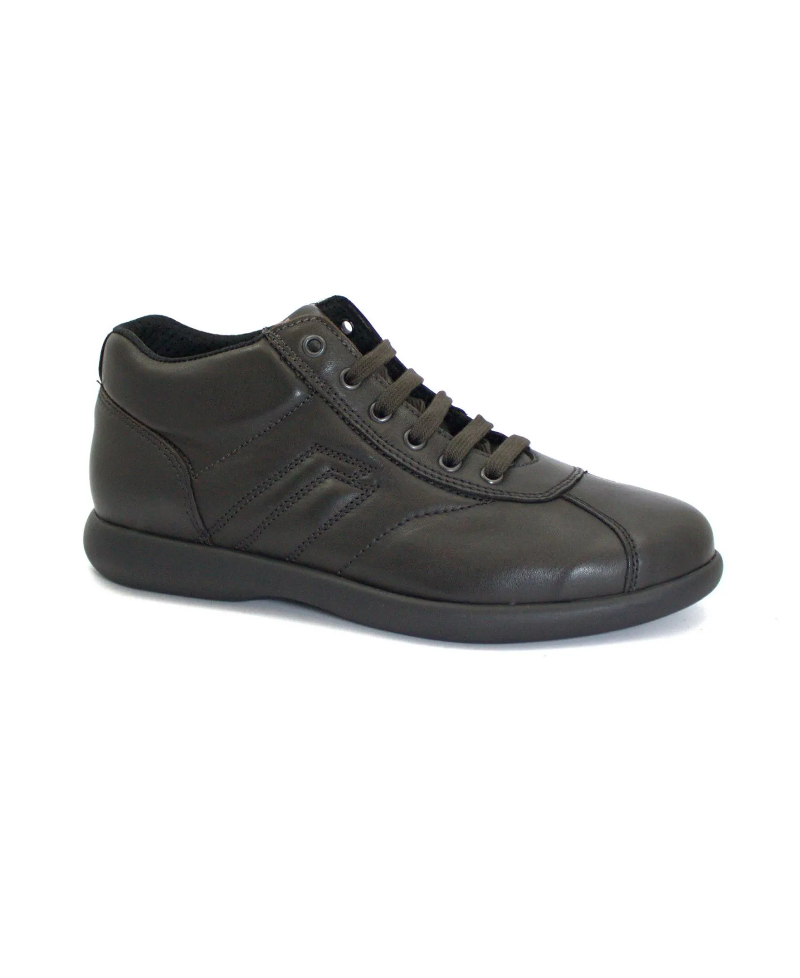FRAU 27L4 chocolat marrone scarpe uomo pedula comfort classica pelle lacci mid