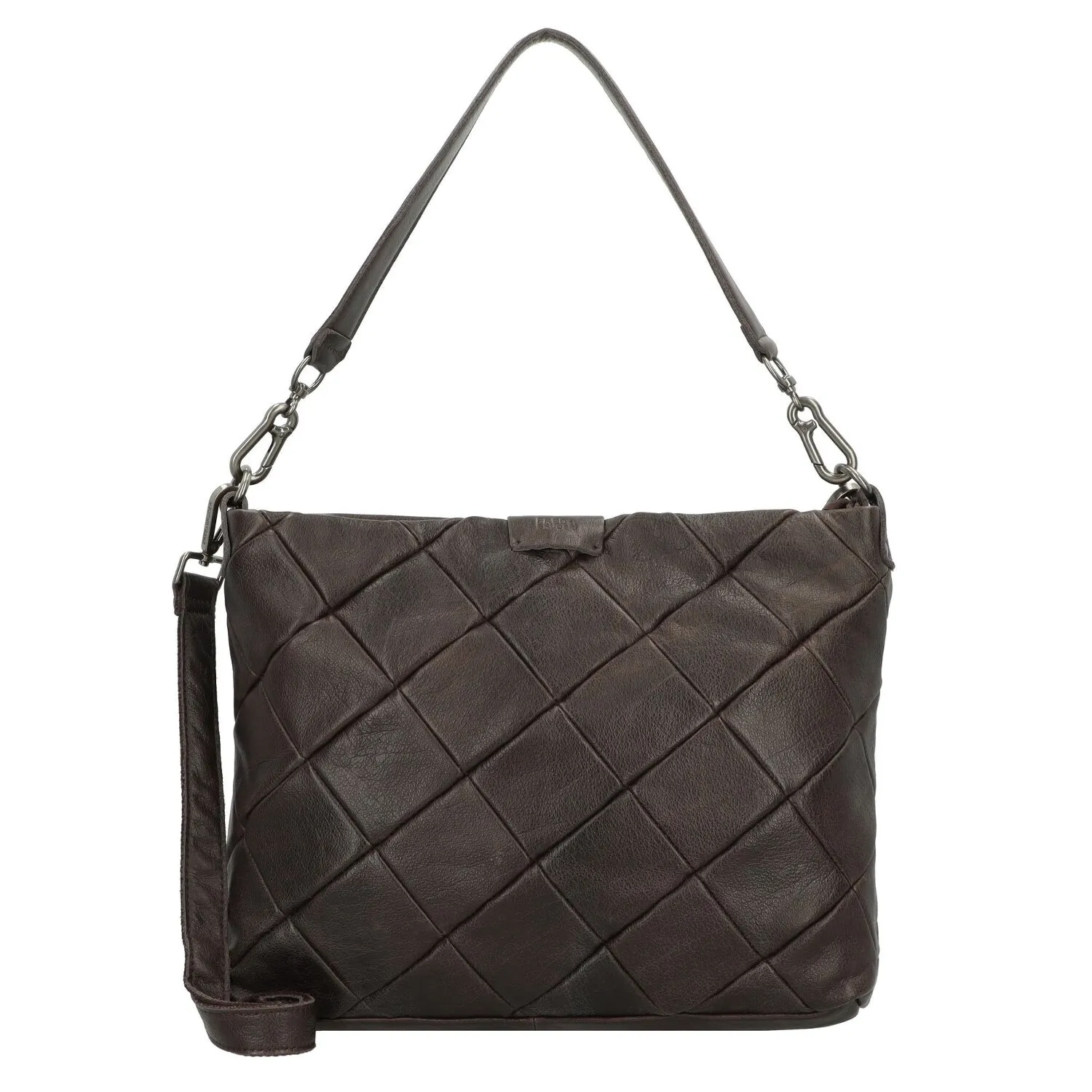 FredsBruder Check my Bag Borsa a tracolla Pelle 35 cm