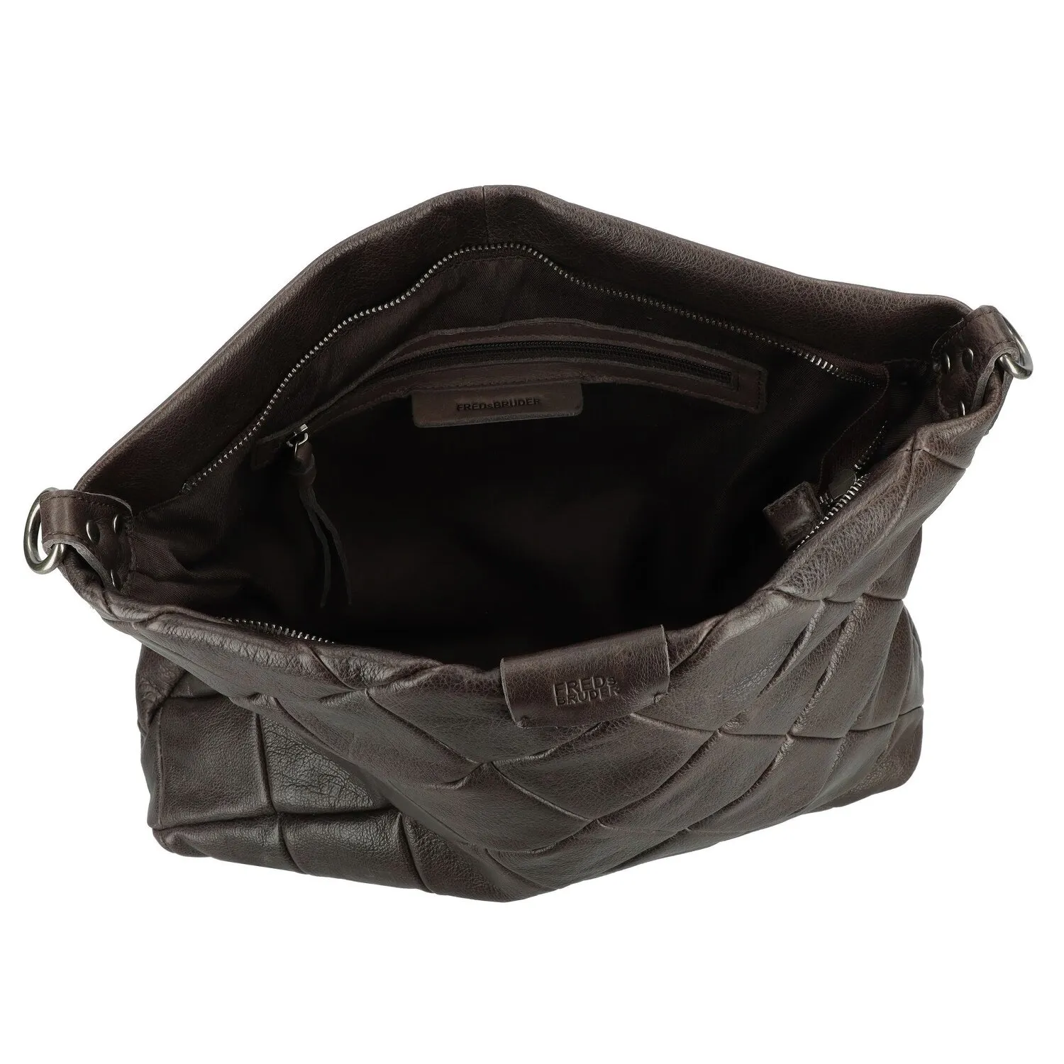 FredsBruder Check my Bag Borsa a tracolla Pelle 35 cm