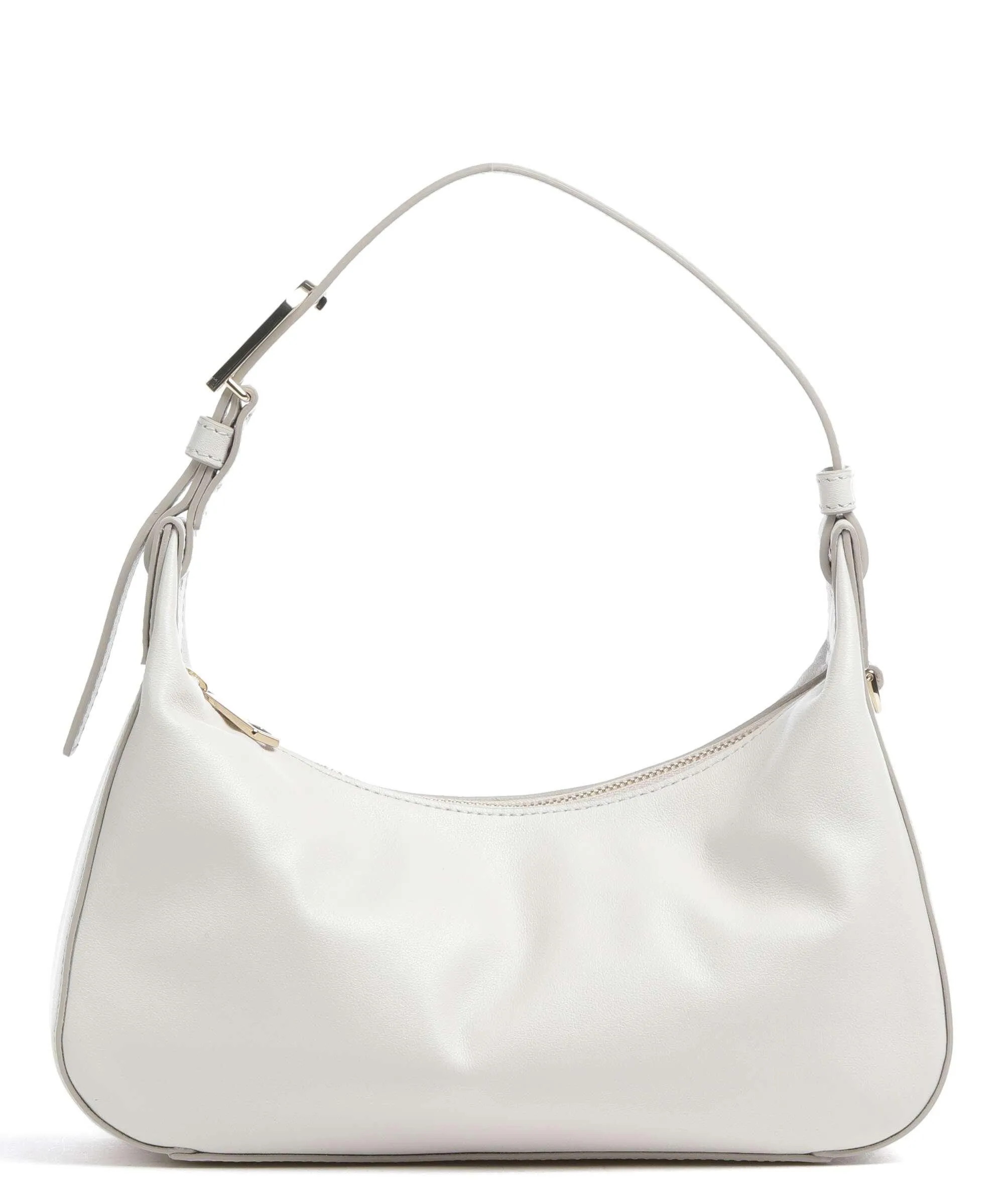  Furla Flow S Borsa a spalla pelle a grana fine avorio  