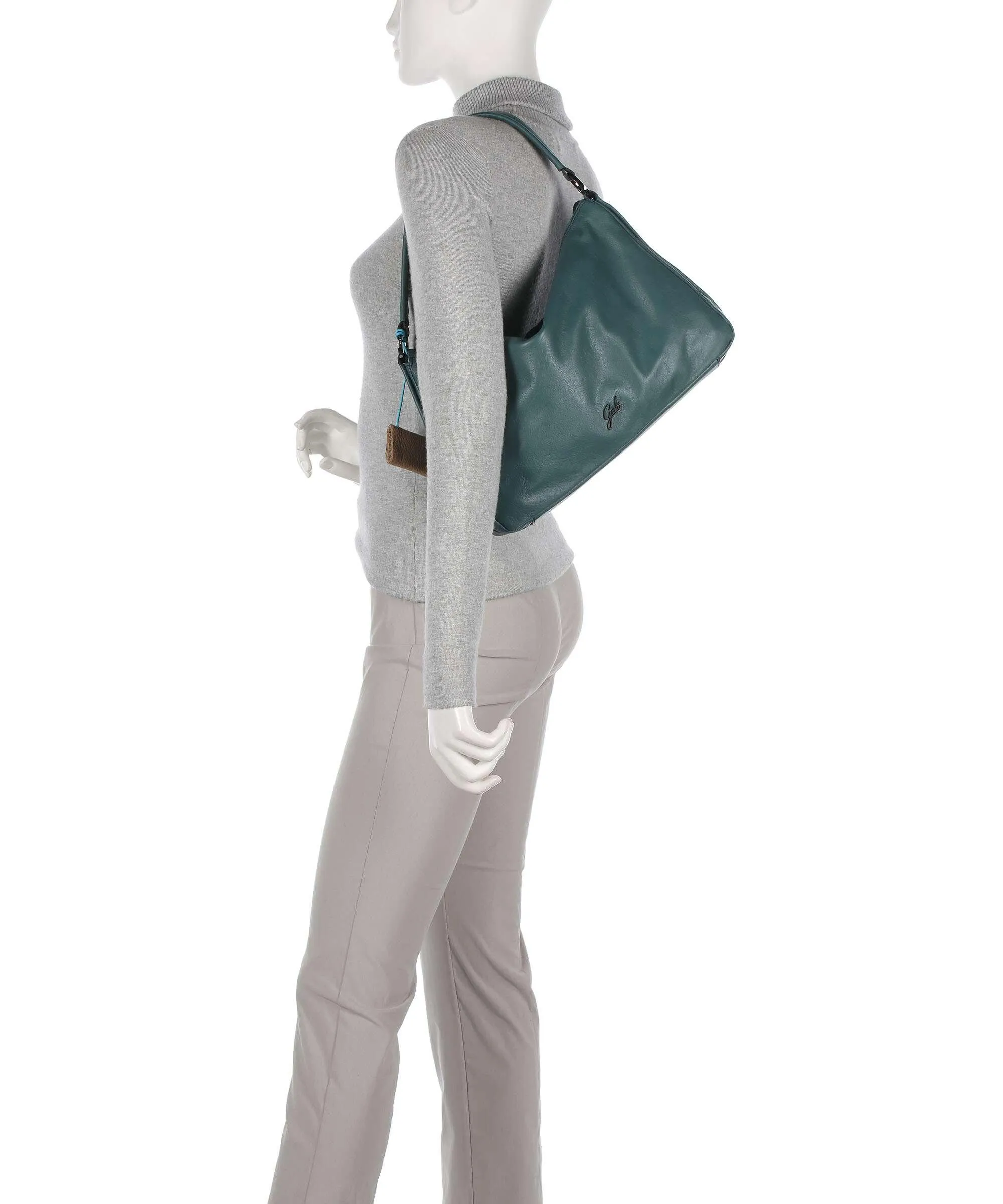  Gabs Calliope Borsa hobo pelle di vitello grana verde scuro  