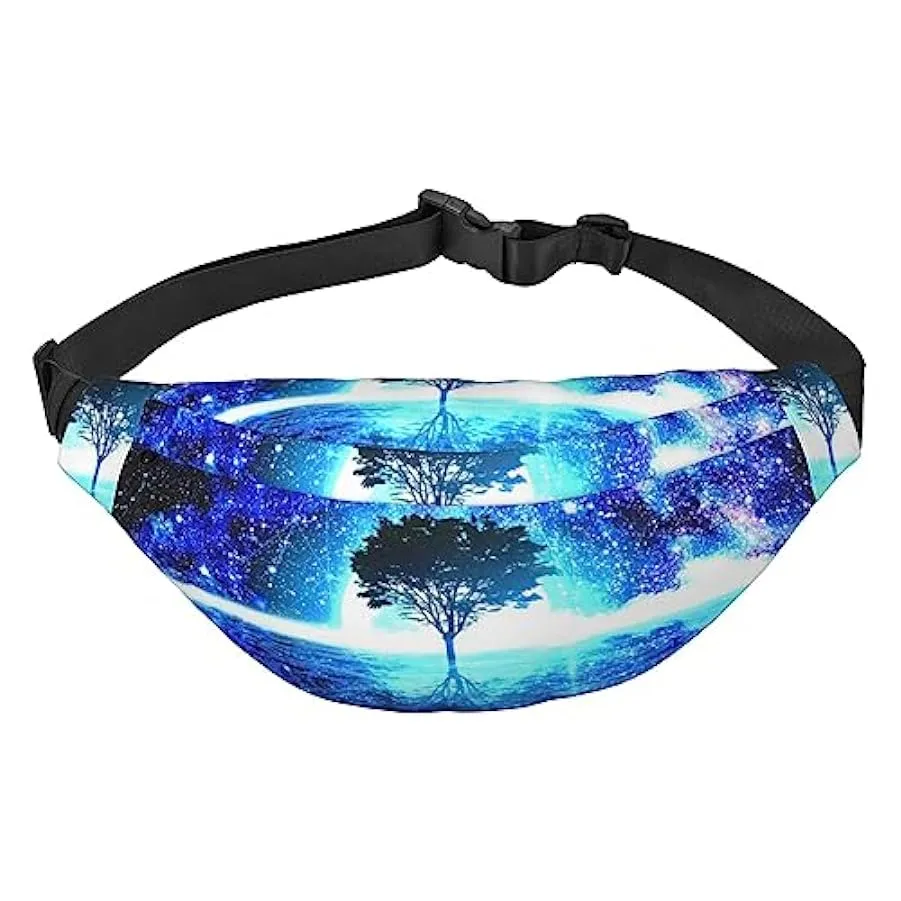 Galaxy Tree of Life Marsupio per donne uomini marsupio cintura regolabile casual petto borsa marsupione per viaggi escursionismo
