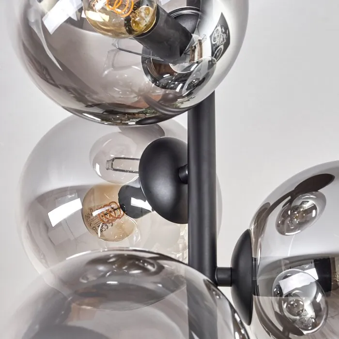 Gastor Plafoniera - Vetro 15 cm Chiaro, Grigio fumo, 6-Luci