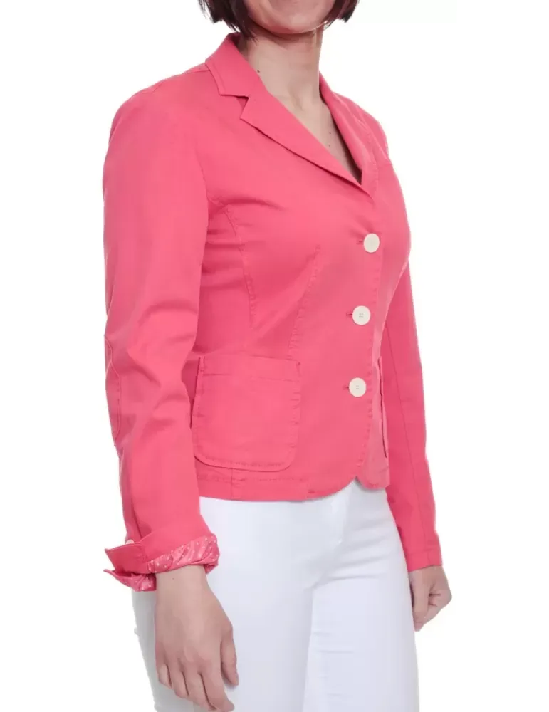Giacca blazer di cotone corallo Concept K