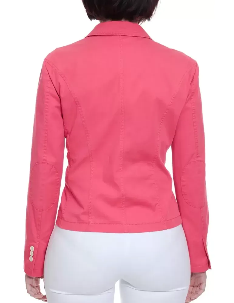 Giacca blazer di cotone corallo Concept K
