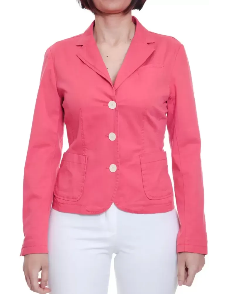 Giacca blazer di cotone corallo Concept K