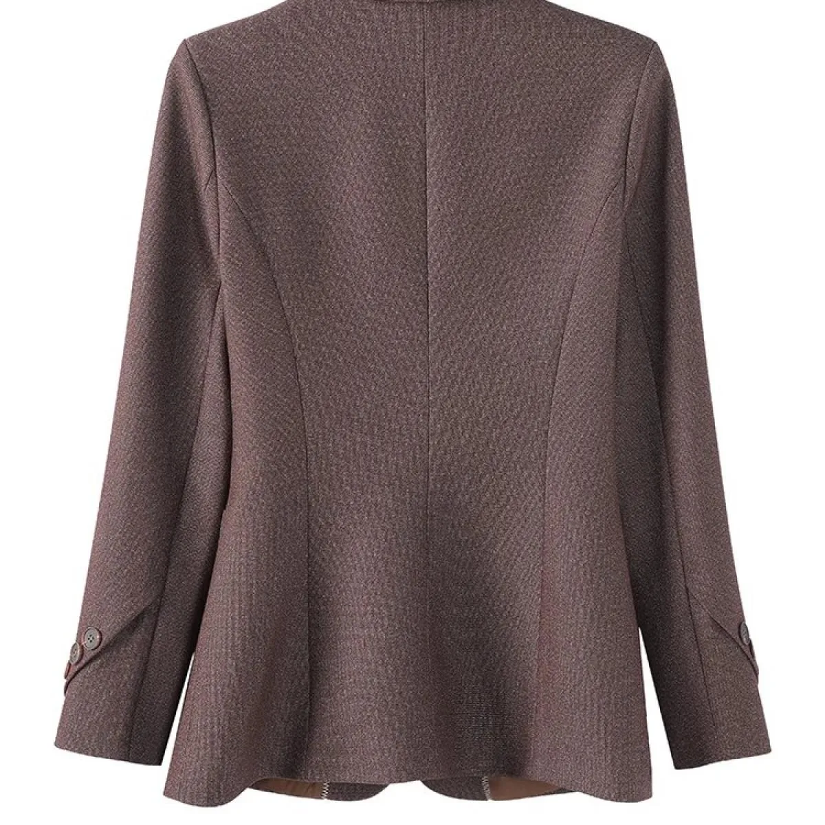 Giacca blazer invernale da donna di alta qualità Giacca casual da donna a maniche lunghe marrone nero marrone con bottone singol