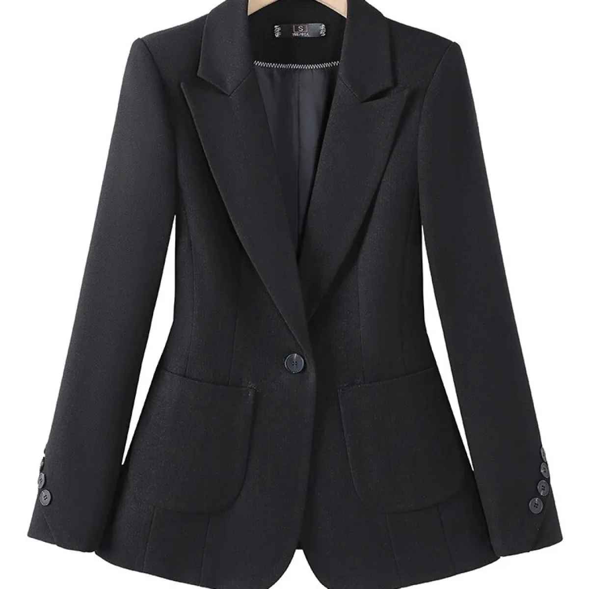 Giacca blazer invernale da donna di alta qualità Giacca casual da donna a maniche lunghe marrone nero marrone con bottone singol