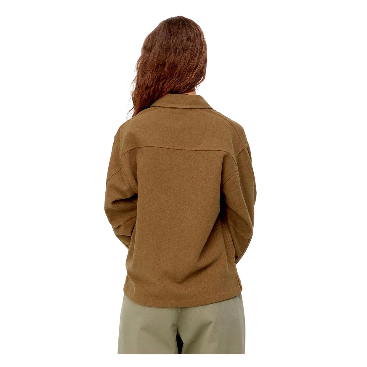 Giacca-Camicia Donna Carhartt WIP W' Wiston Shirt Jac Marrone