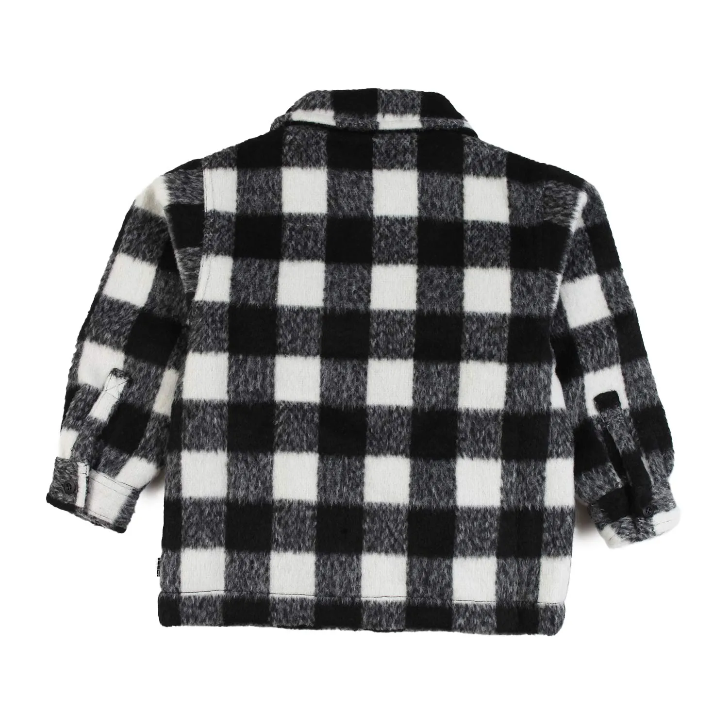 Giacca Camicia Hasse Bianca E Nera A Quadri