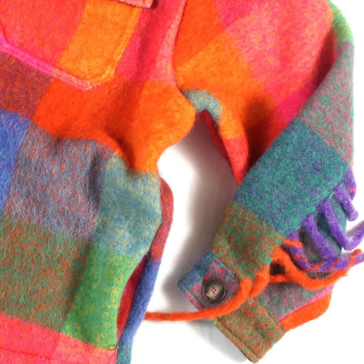 Giacca Camicia Multicolor A Quadri Bambina E Teen