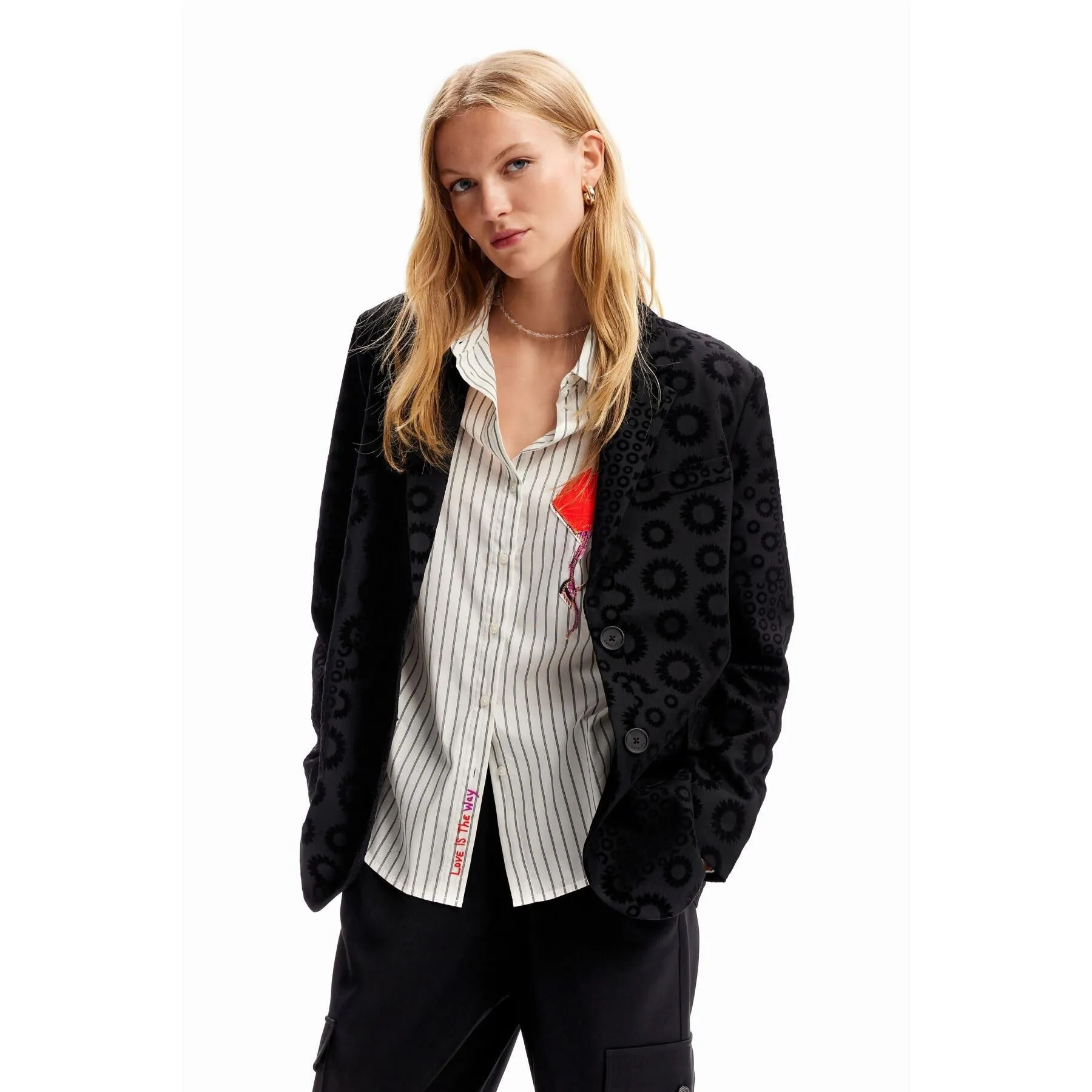 Giacca Coat desigual 23WWEWB9 2000 negro
