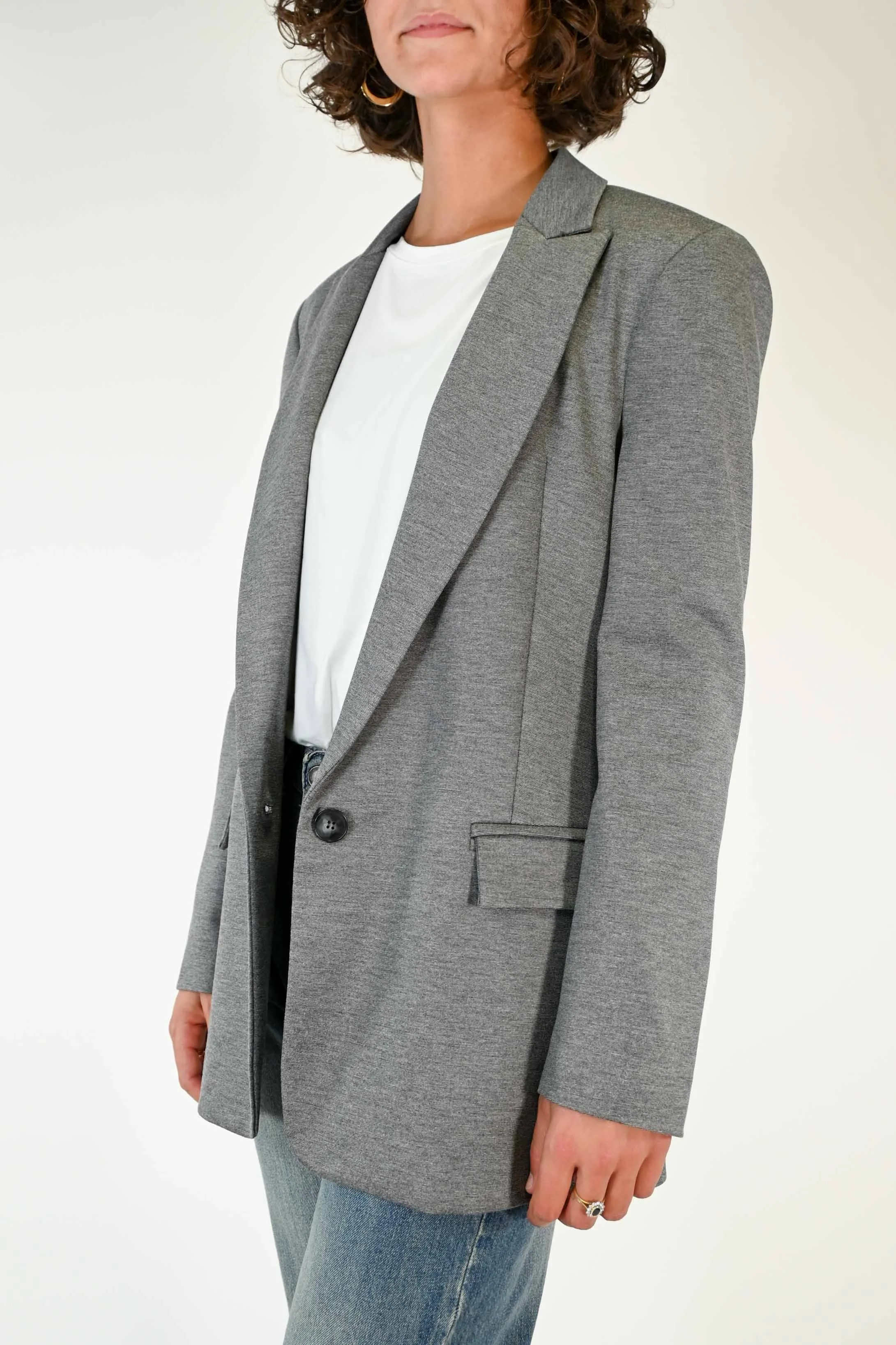 GIACCA CON BAVERO LUNGO PUNTO MILANO GRIGIO