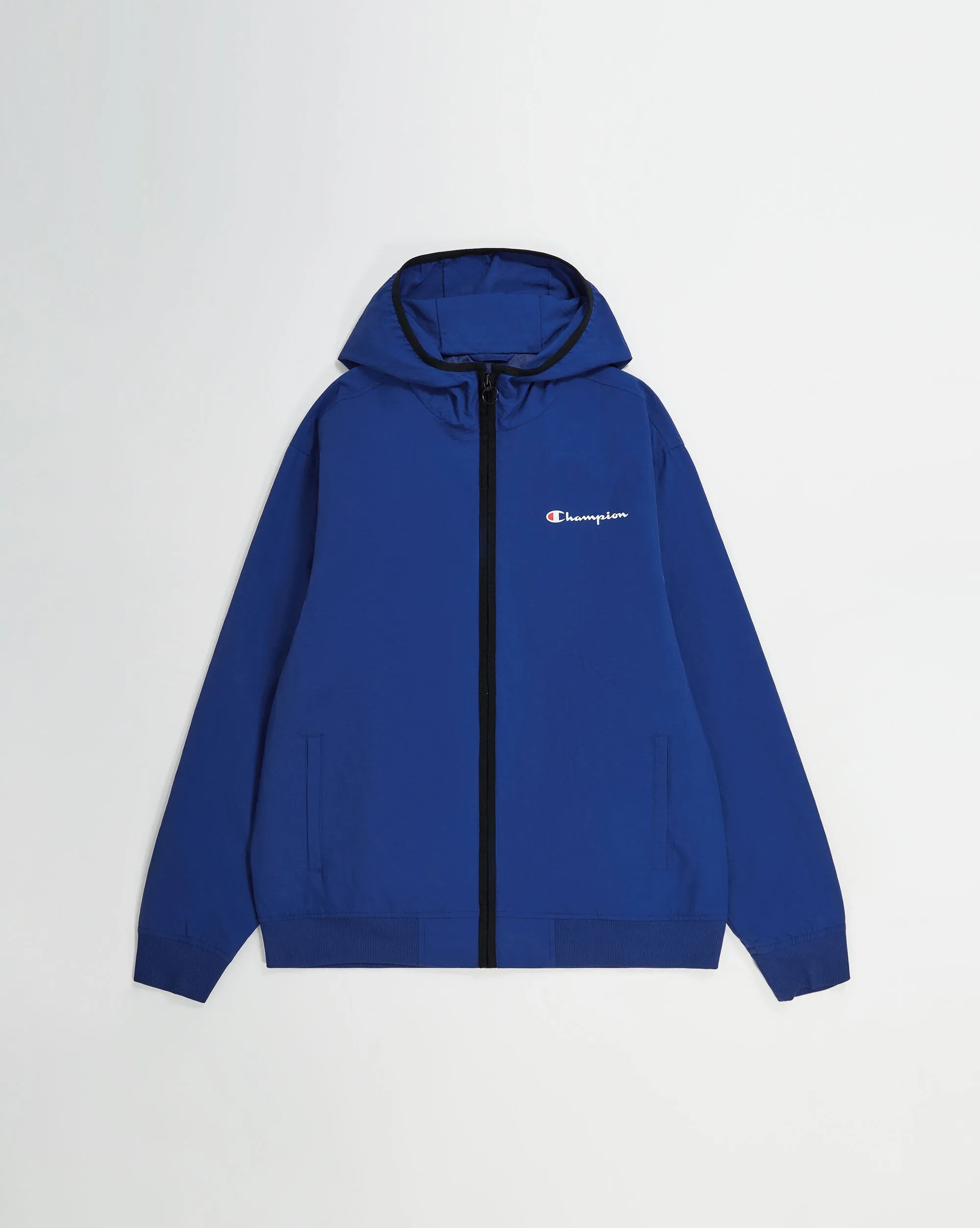 Giacca Con Cappuccio Full-Zip Blu Uomo