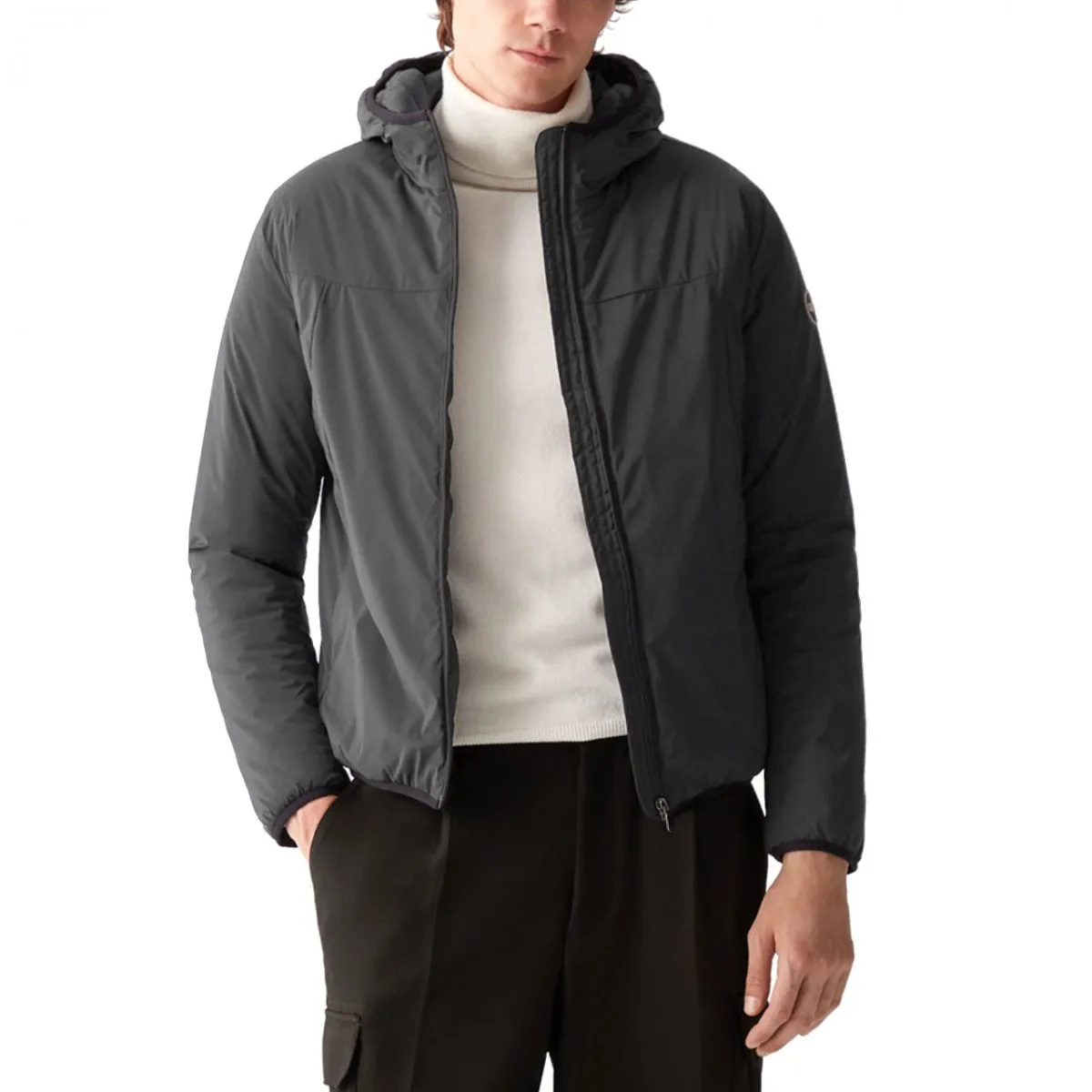 Giacca Con Cappuccio In Tessuto Stretch