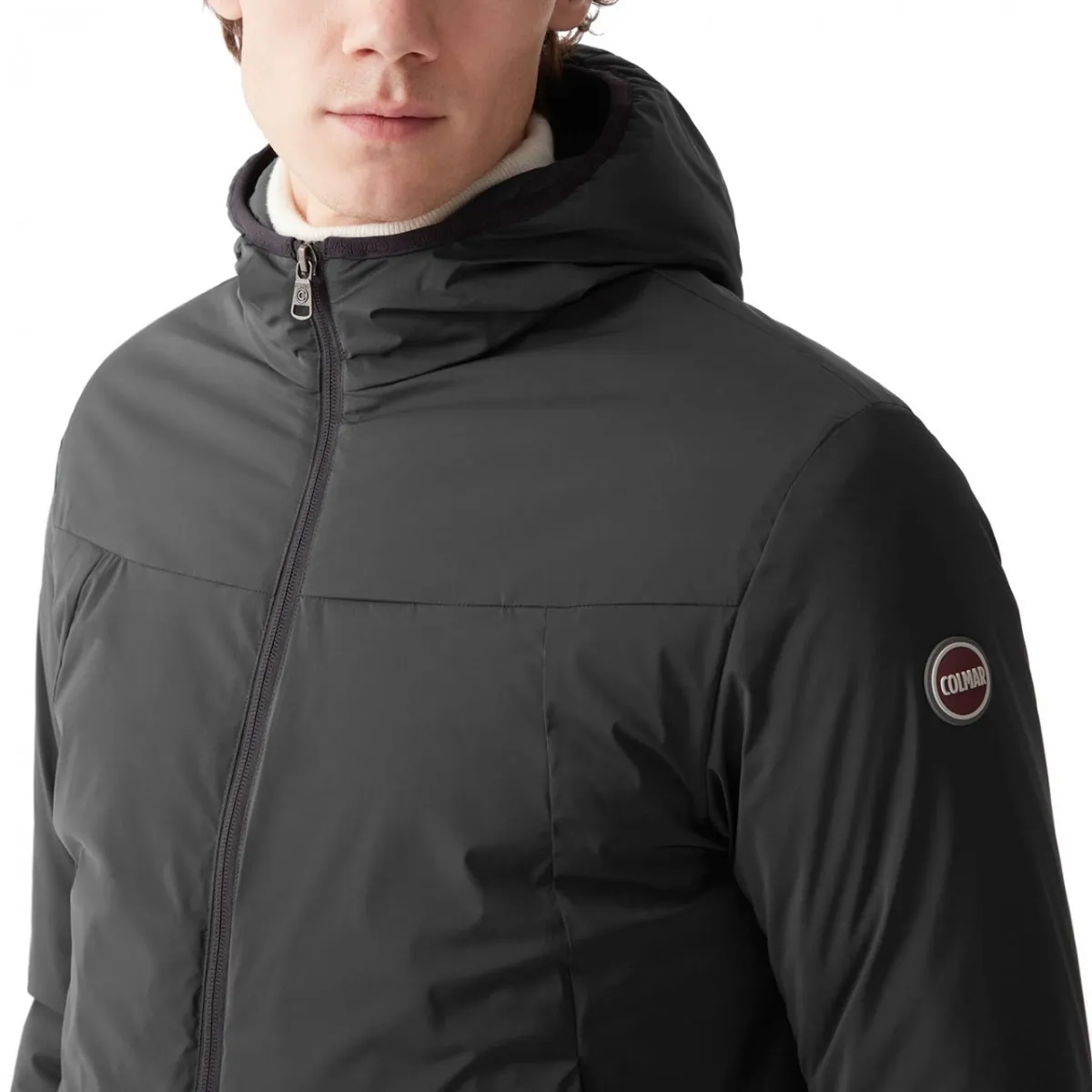 Giacca Con Cappuccio In Tessuto Stretch