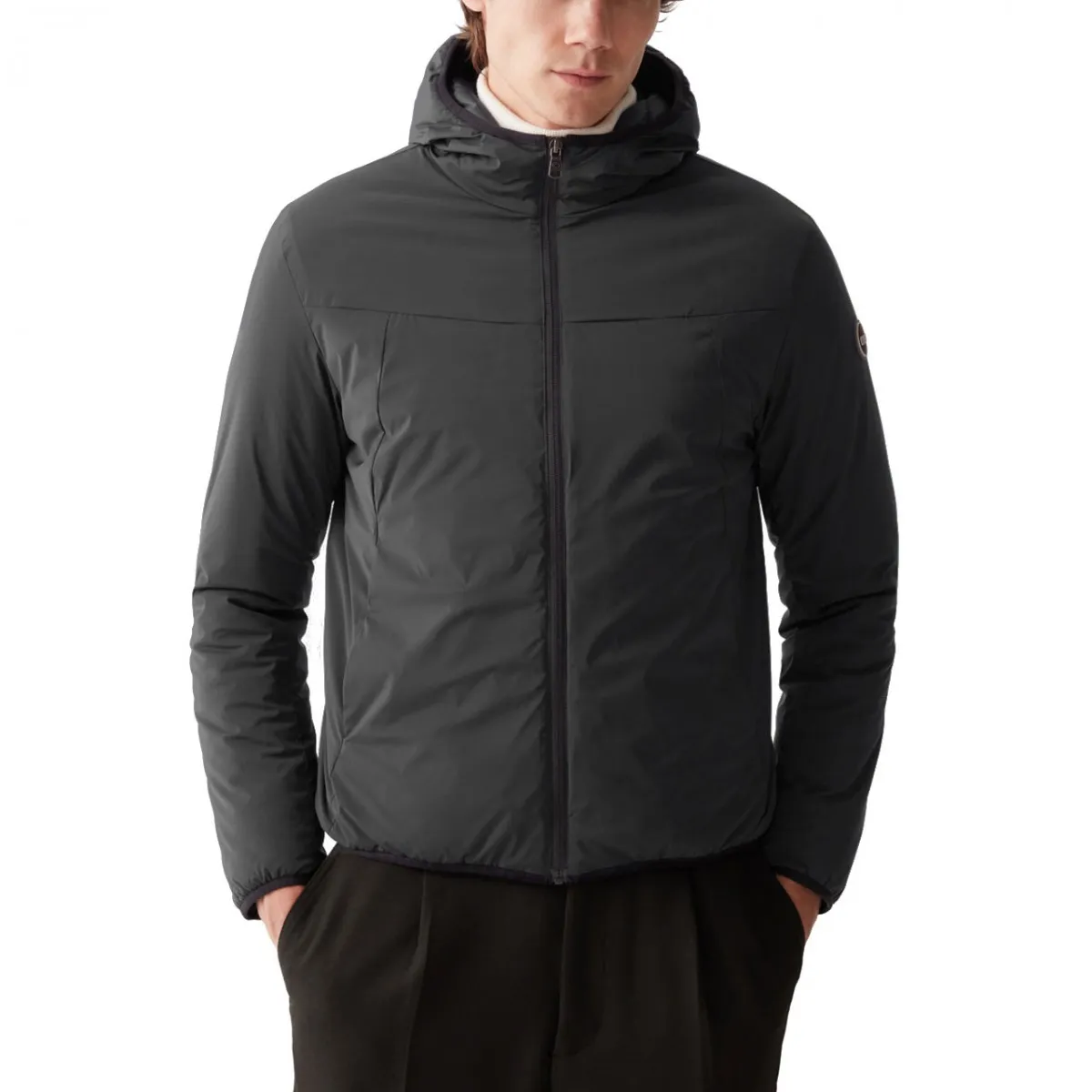 Giacca Con Cappuccio In Tessuto Stretch