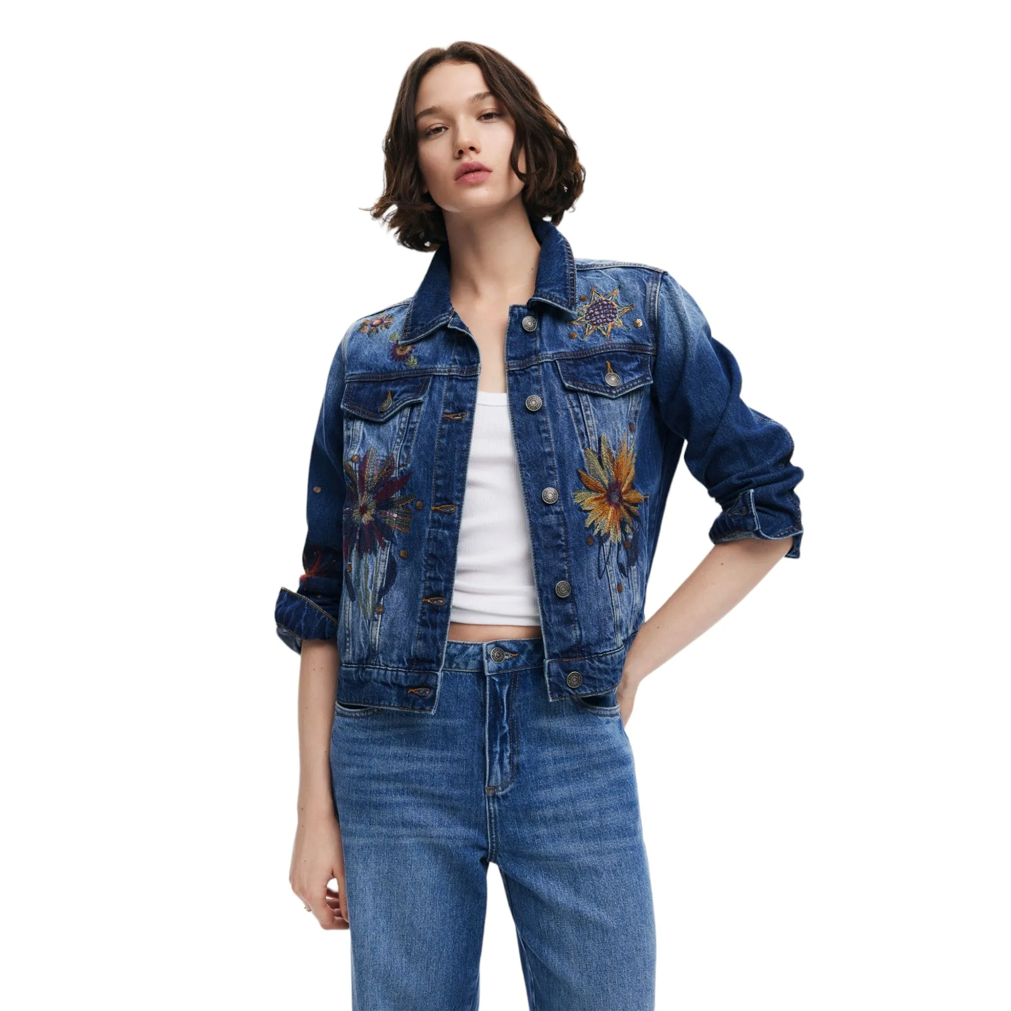 Giacca Desigual 24wwed18 5053 denim medium wash