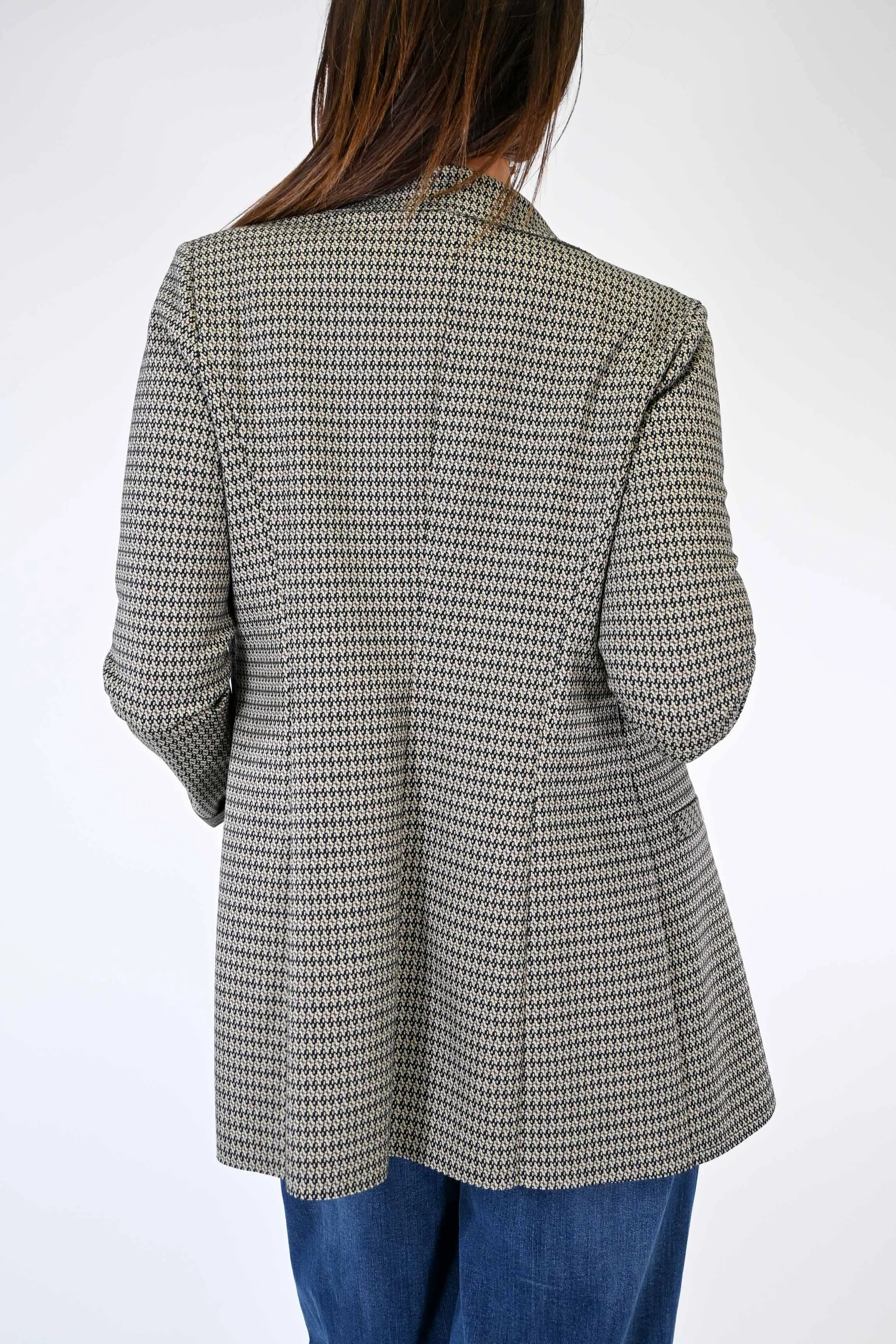 GIACCA MODELLO EASY TAGLIO VIVO VINTAGE MORO