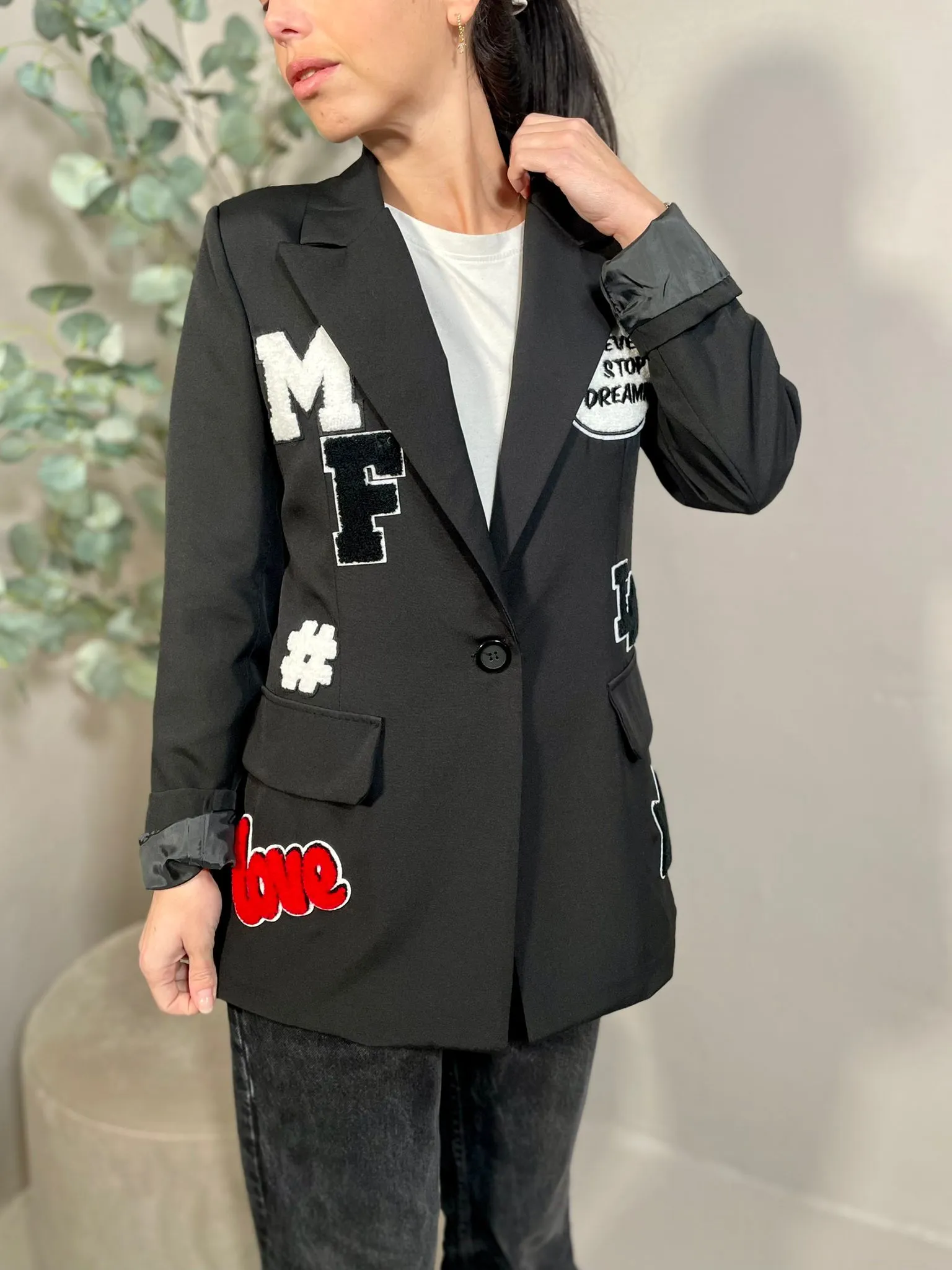 Giacca Patch MF Nero