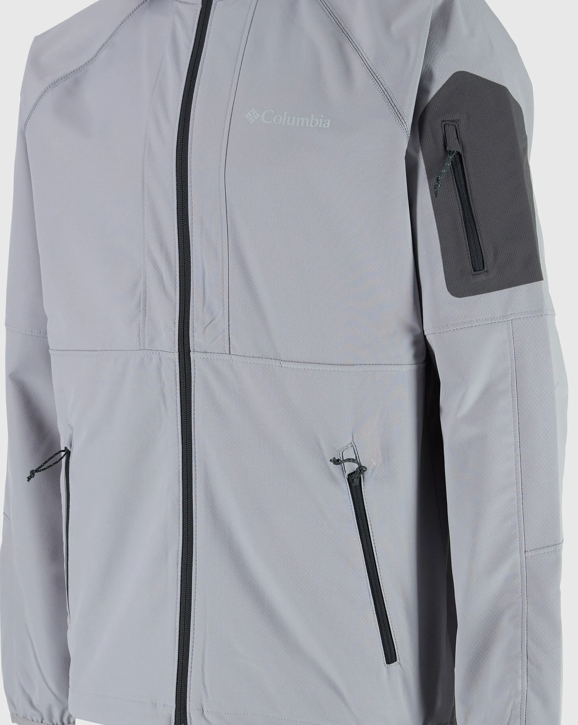 Giacca softshell con cappuccio Tall Heights Grigio Uomo