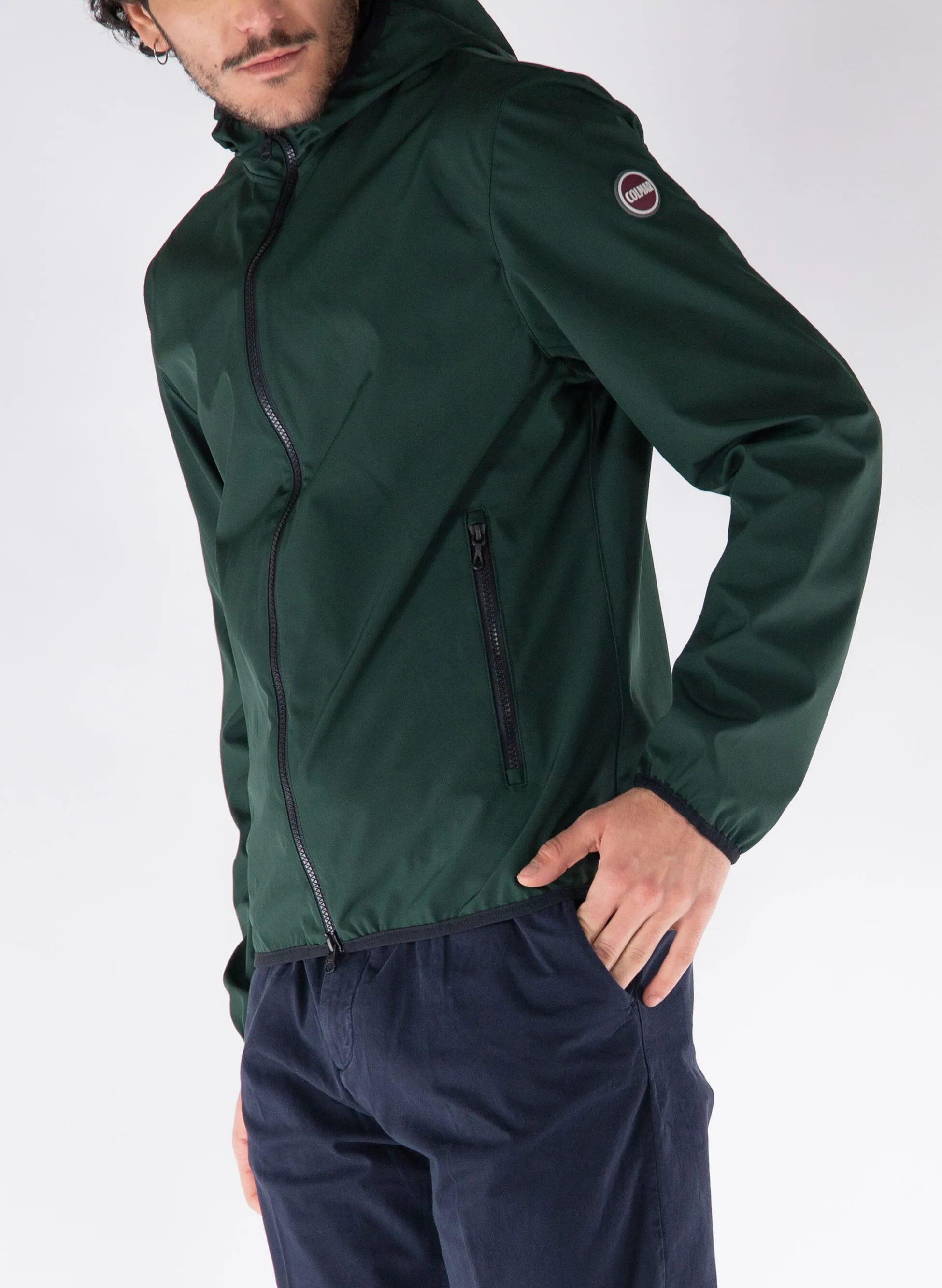 giacca softshell con cappuccio
