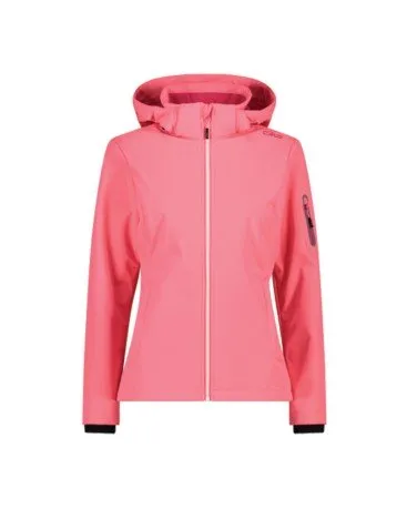 Giacca Trekking Donna Hoodie Softshell
