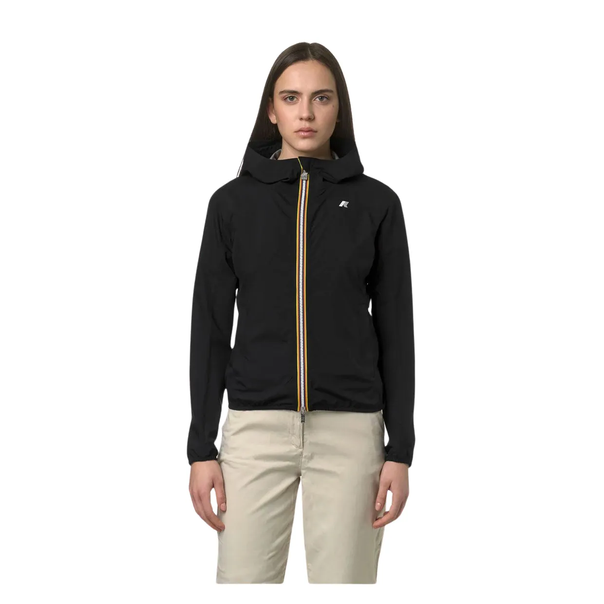 Giubbino Donna K-Way Lily Stretch Dot Nero
