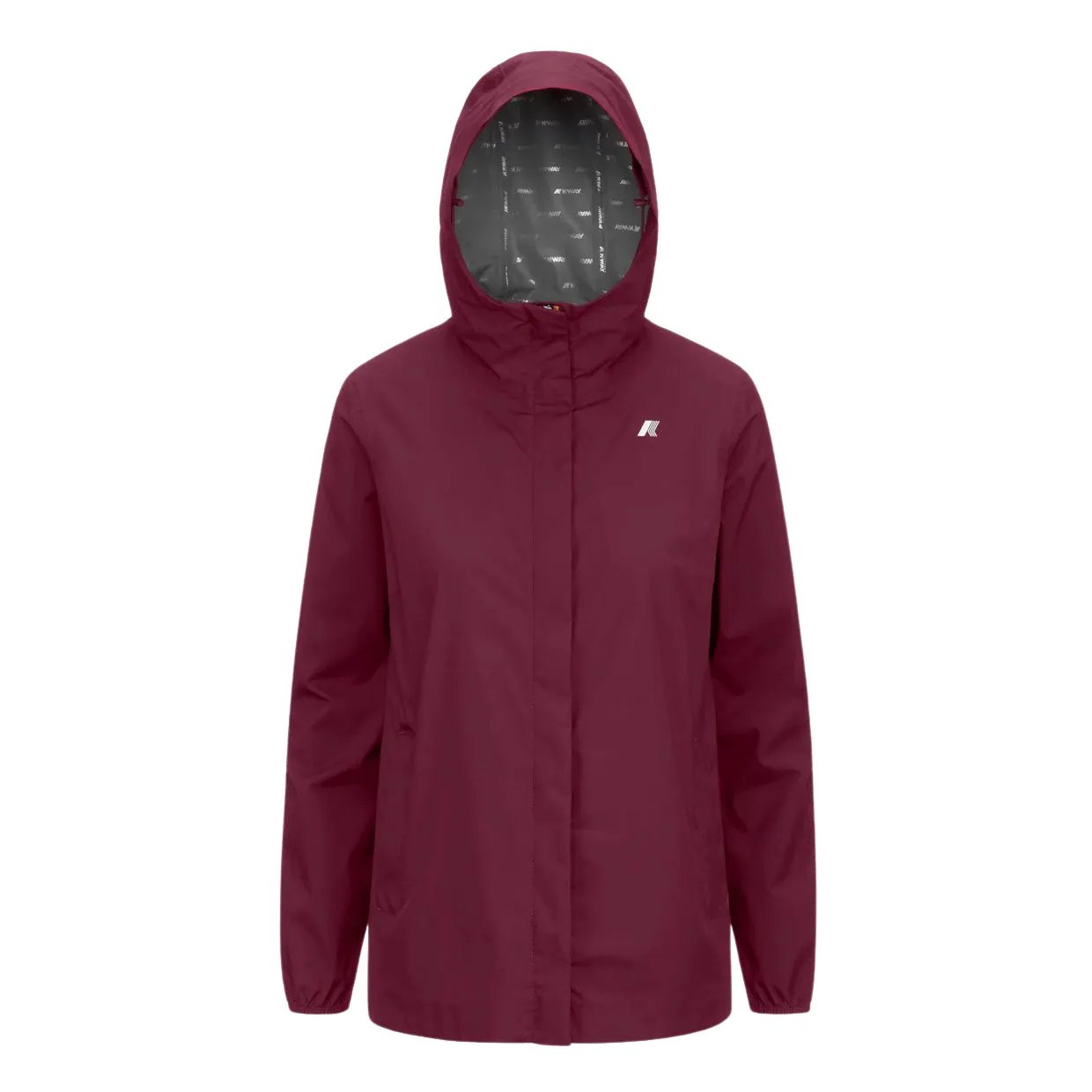 Giubbino Donna K-Way Marguerite Stretch Dot Bordeaux