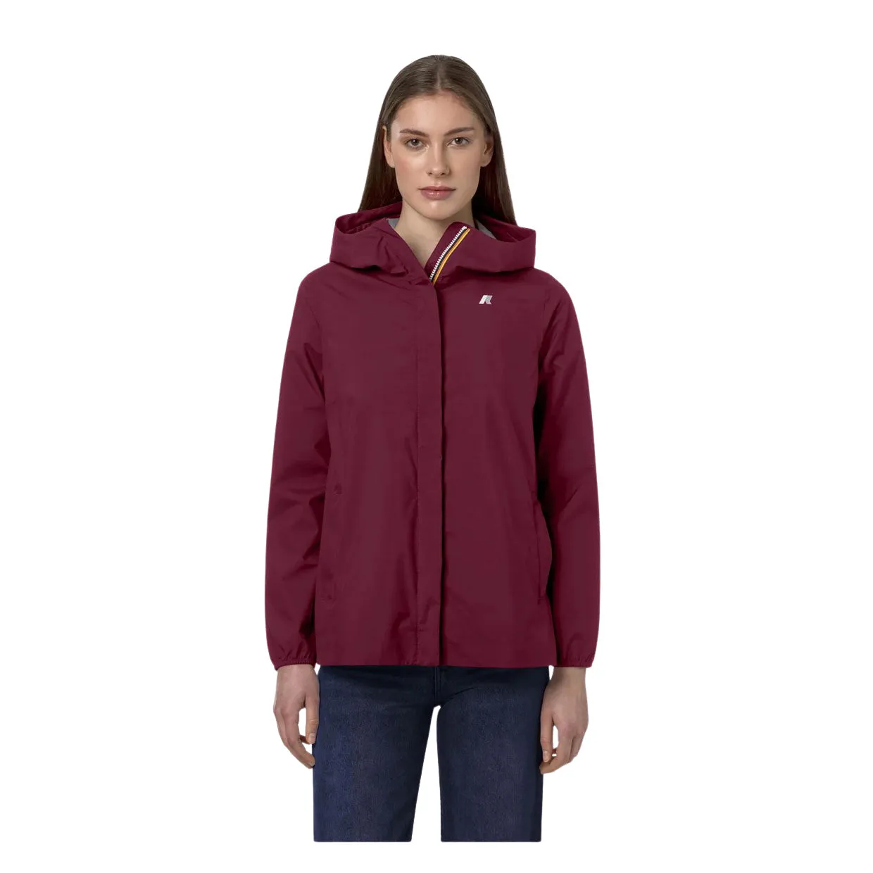 Giubbino Donna K-Way Marguerite Stretch Dot Bordeaux