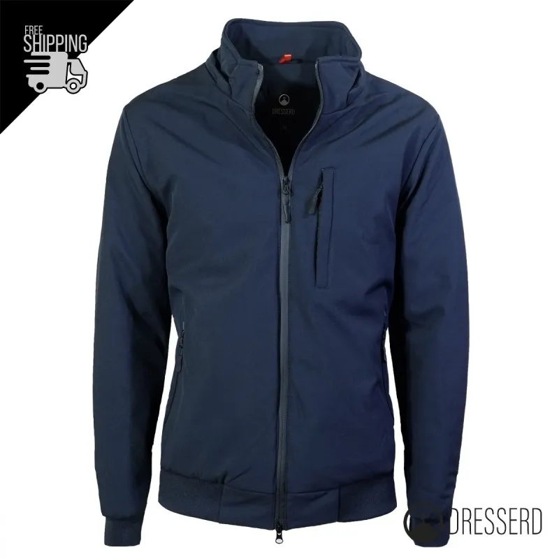 Giubbotto Uomo Invernale con Cappuccio Smontabile Bomber balza in cotone  Tessuto Tecnico Semi Slim Fit Dresserd