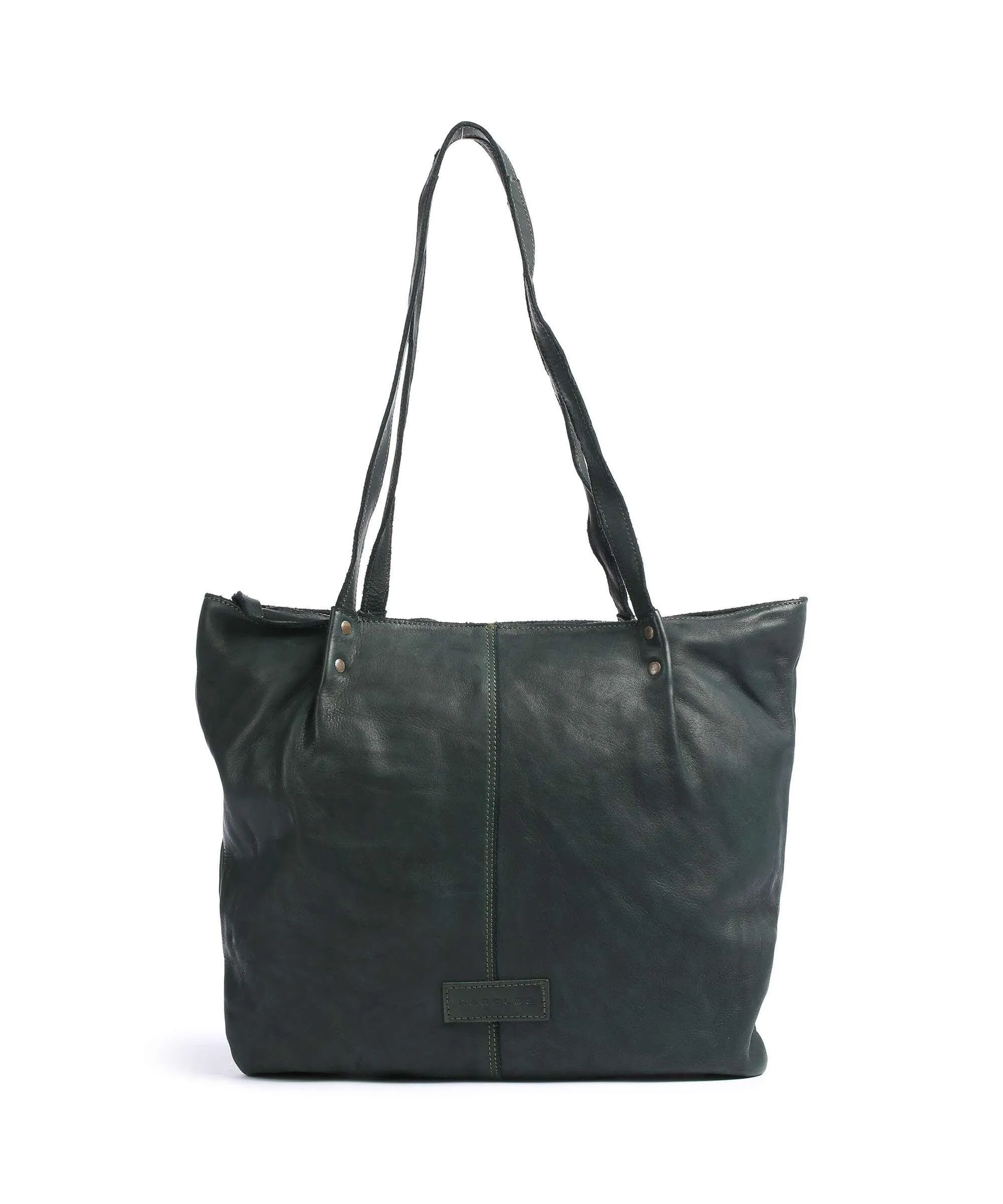  Harold's Submarine Borsa shopper morbida pelle bovina verde scuro  