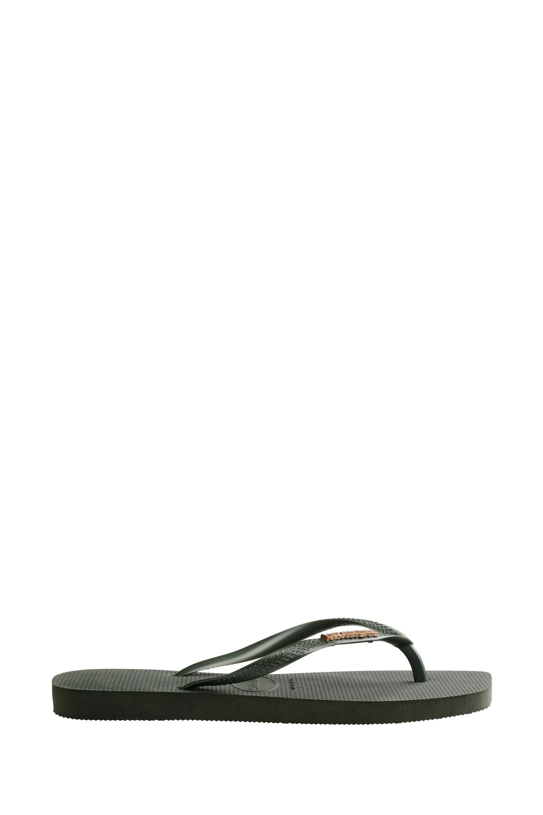 Havaianas - Dettagli metallizzati Sandali con logo quadrato