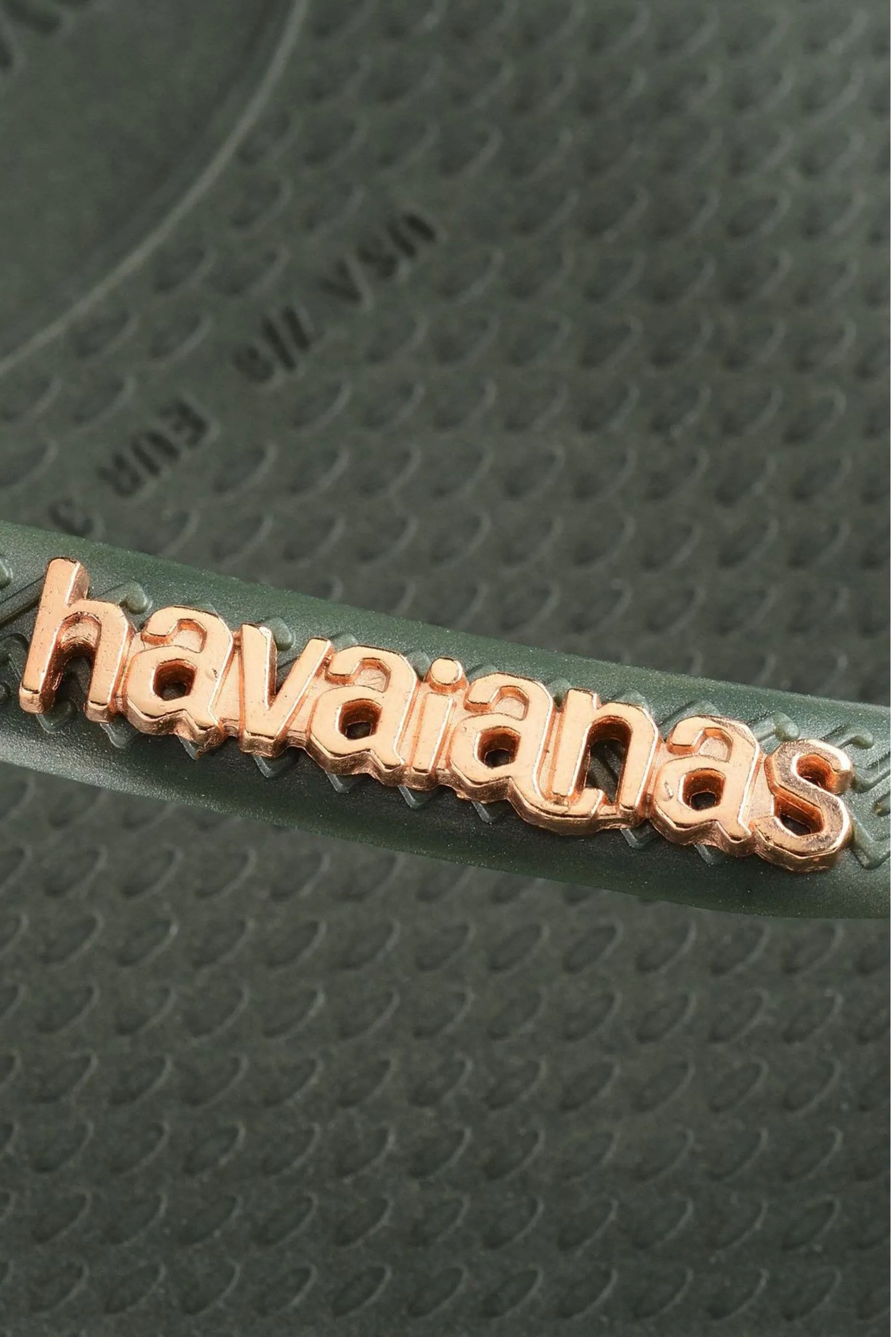 Havaianas - Dettagli metallizzati Sandali con logo quadrato