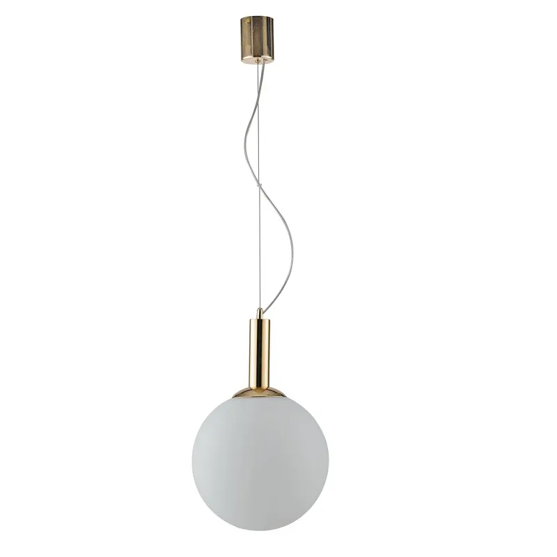 Hera S30 lampada a sospensione struttura in metallo e diffusore in vetro soffiato E27
