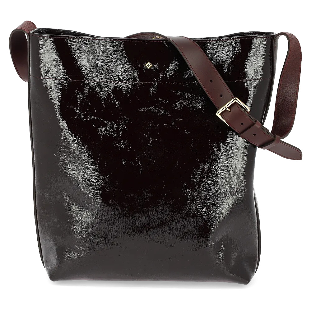 HERBERT FRERE SOEUR   LE ENZO CRISPY - Shopping bag in pelle | Rosso