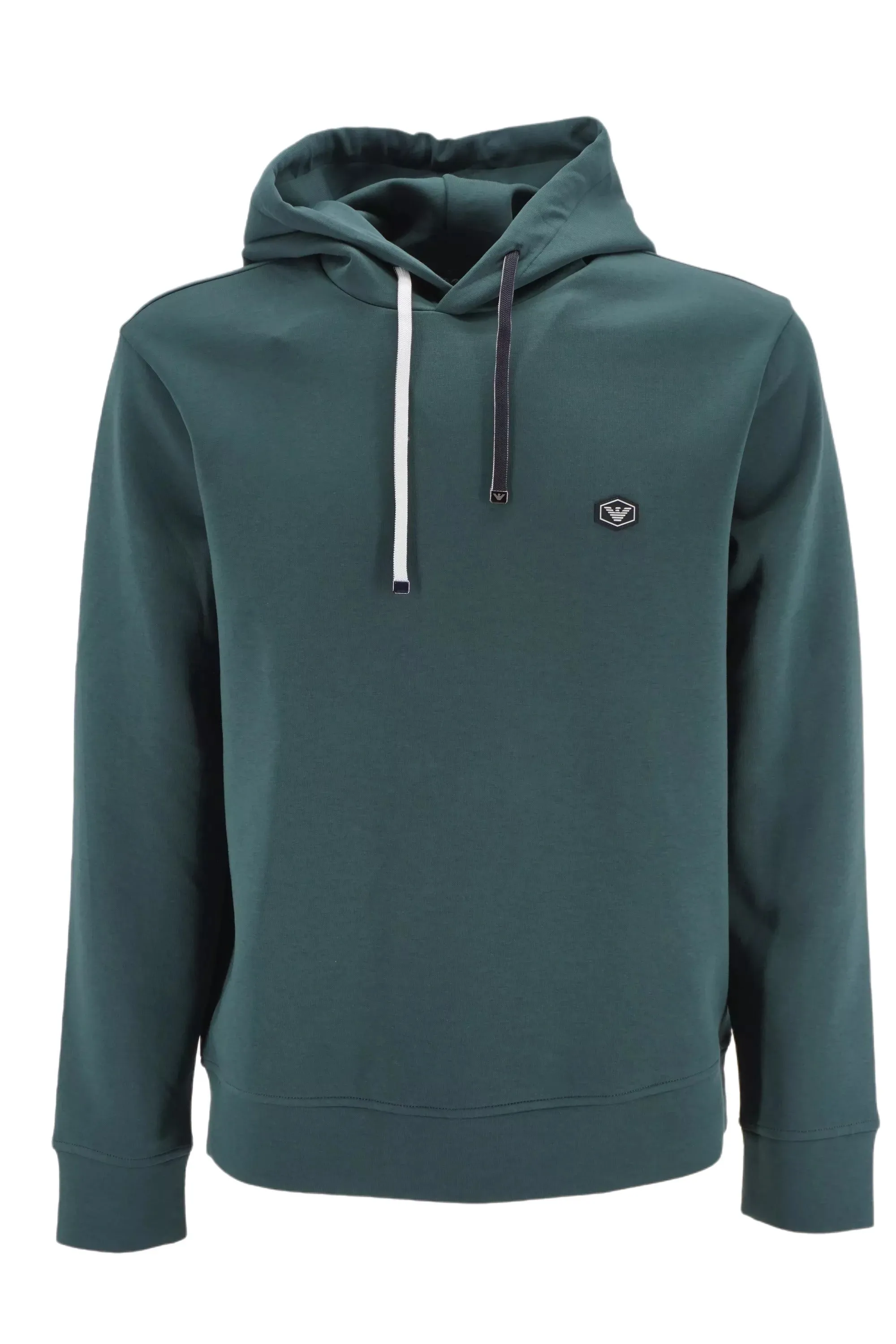 Hooded Sweatshirt with Emporio Armani Logo / Green