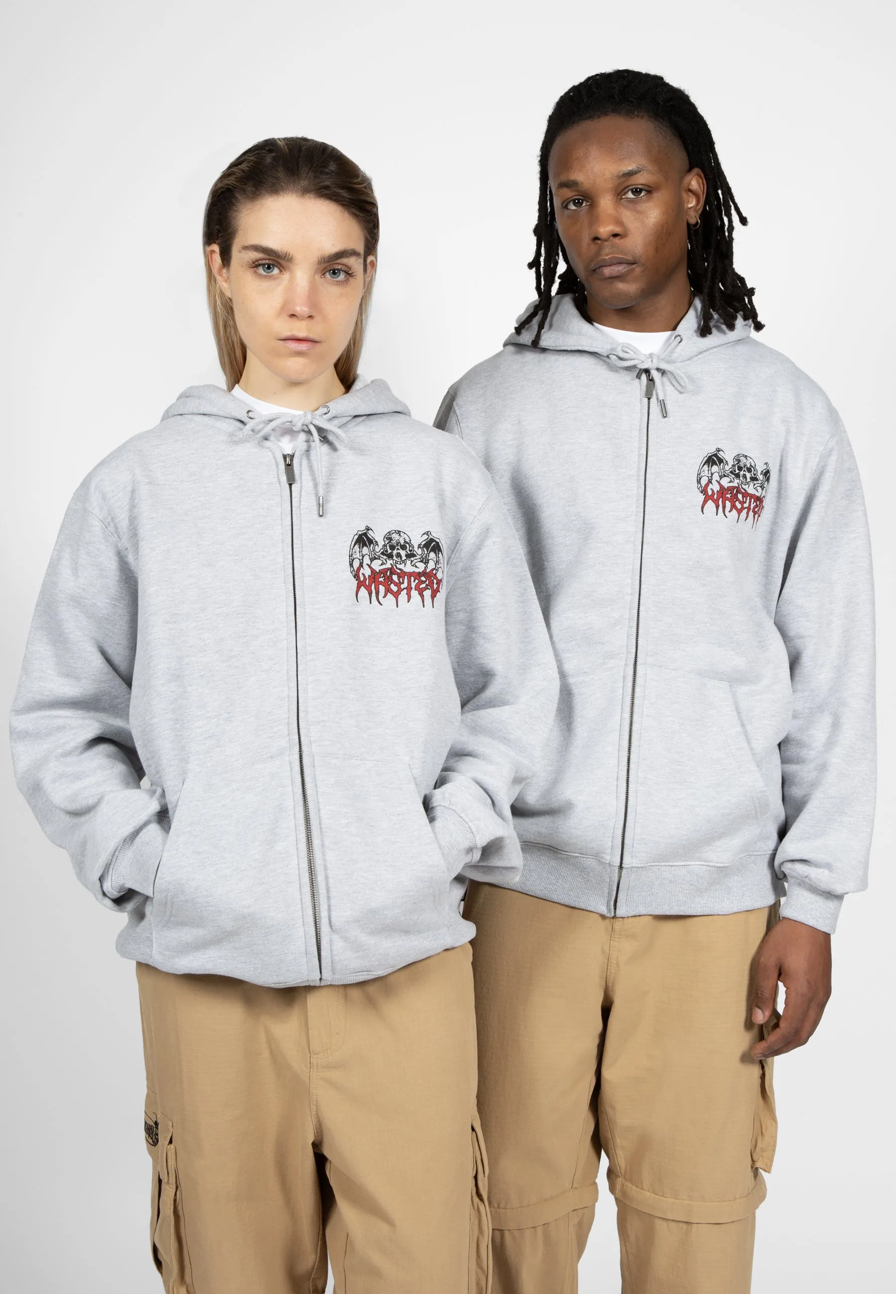 HOODIE ZIP BONES UNISEX - Felpa con zip