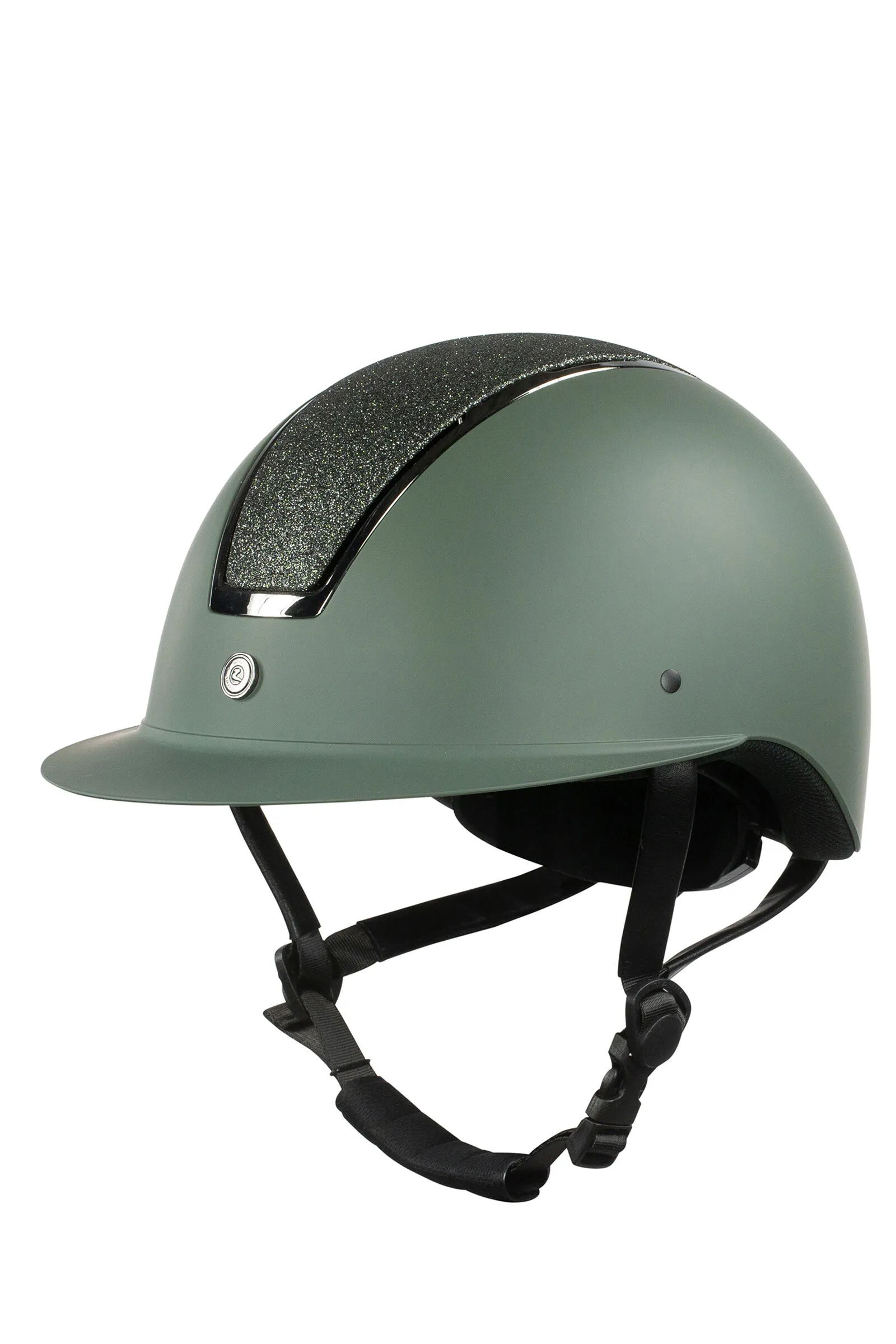 Horze Monarch Casco con glitter metallizzati con visiera parasole