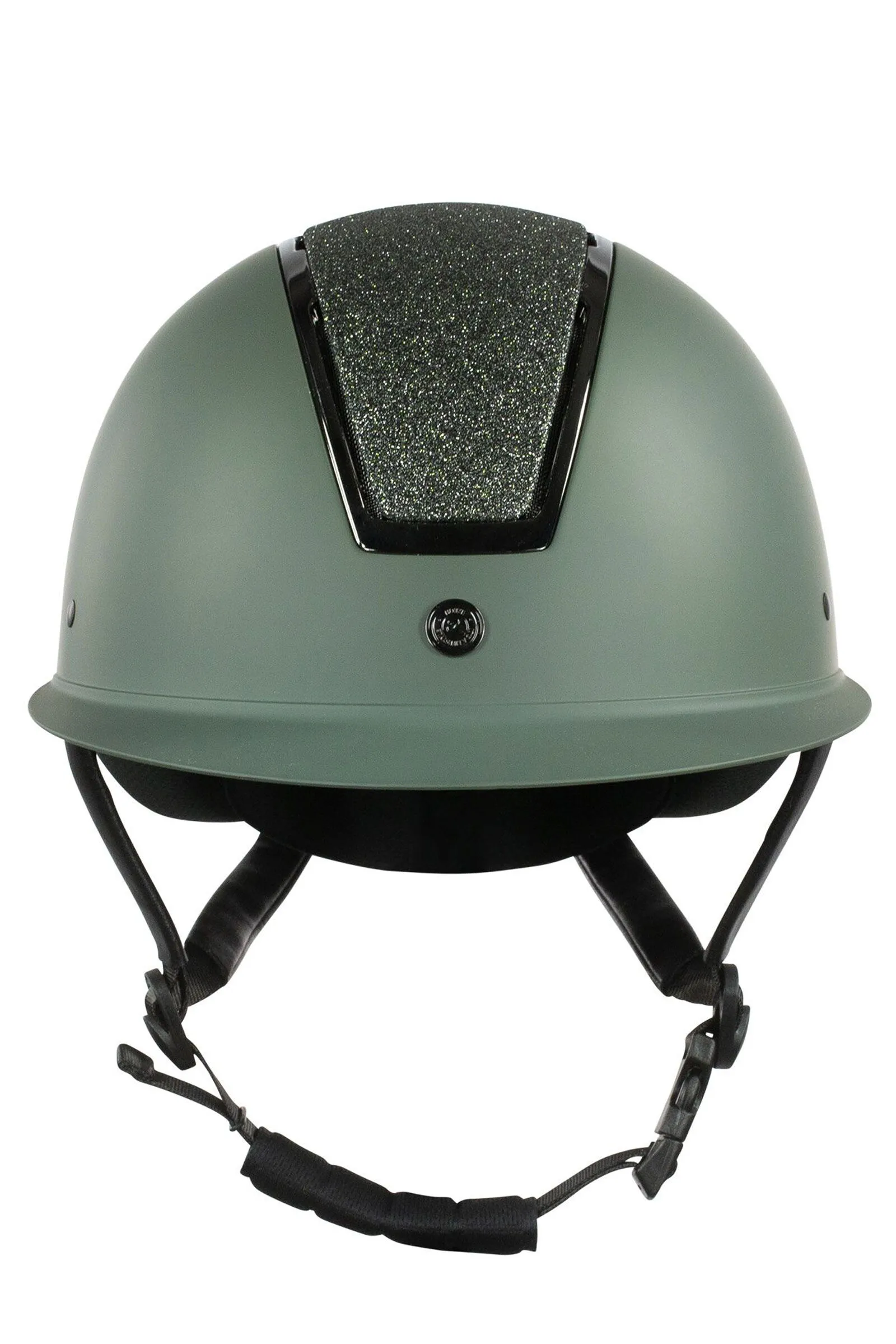 Horze Monarch Casco con glitter metallizzati con visiera parasole