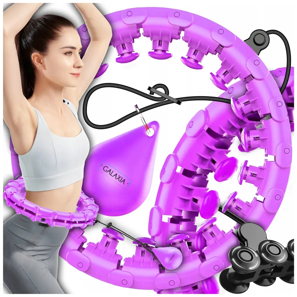 Hula hoop con borchie GALAXIA 50 cm rosa - WWW.KAMENIK.IT