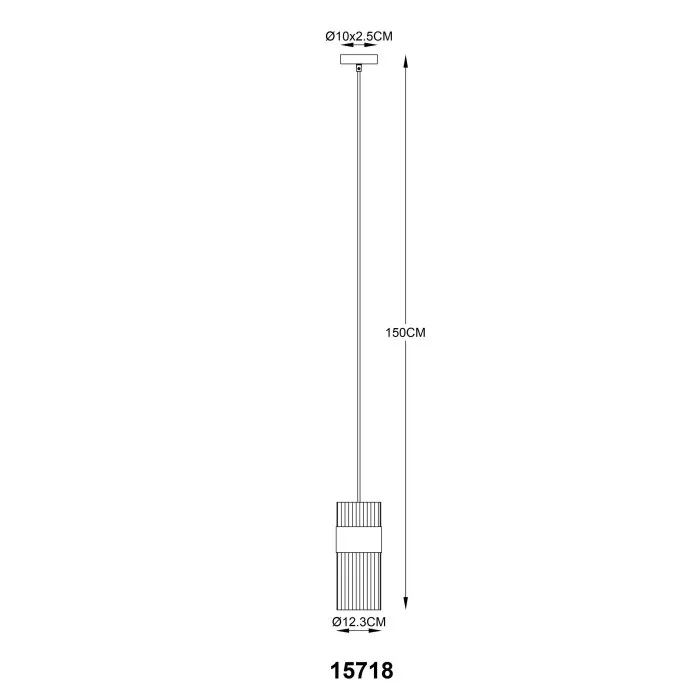Illuminazione Globo Lighting Scarfina Lampadario a sospensione Nero, 1-Luce