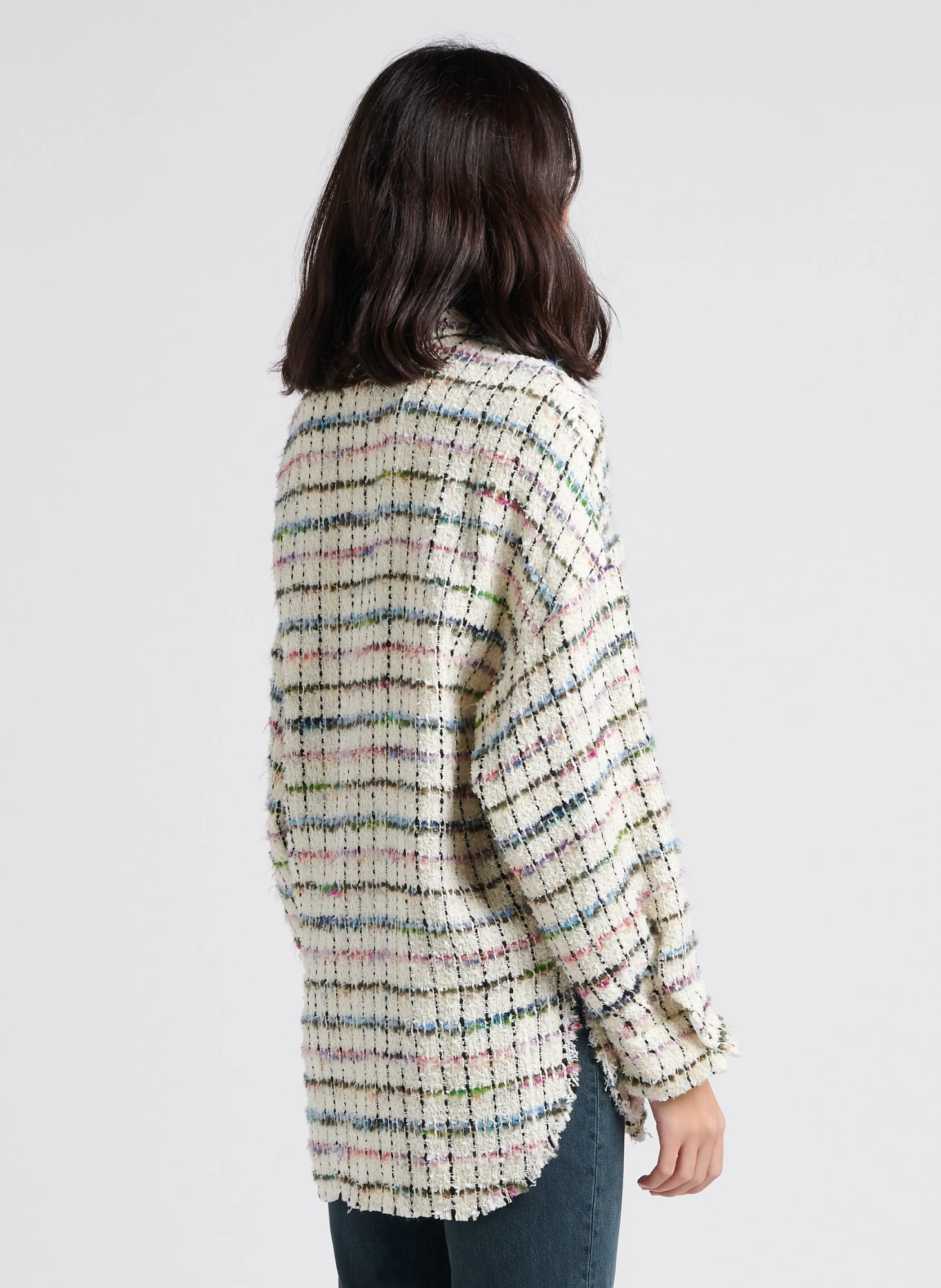  IRO   MADITA - Camicia sovra giacca con colletto classico in tweed | Beige