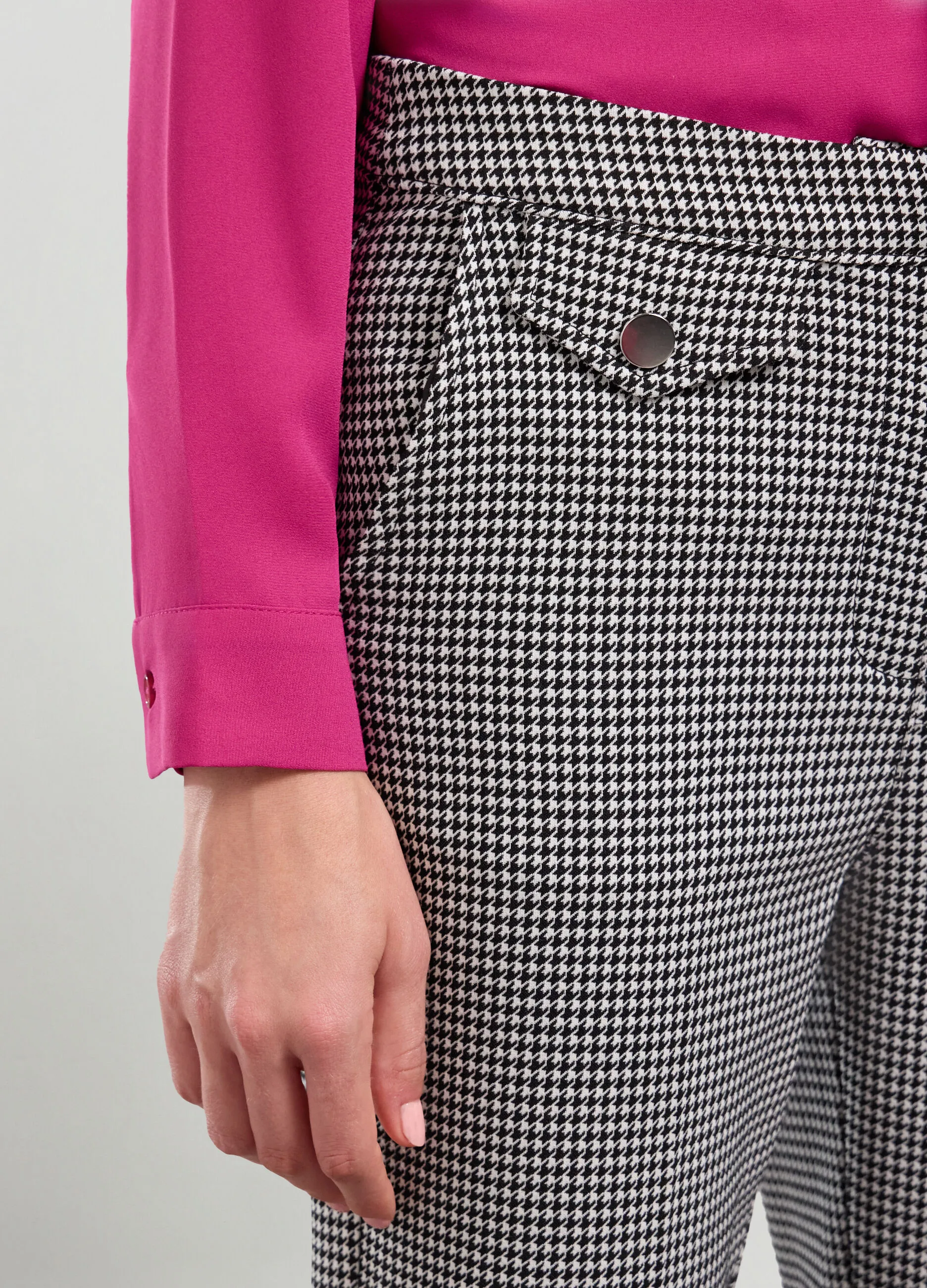 IWIE  Pantaloni in tessuto jacquard donna