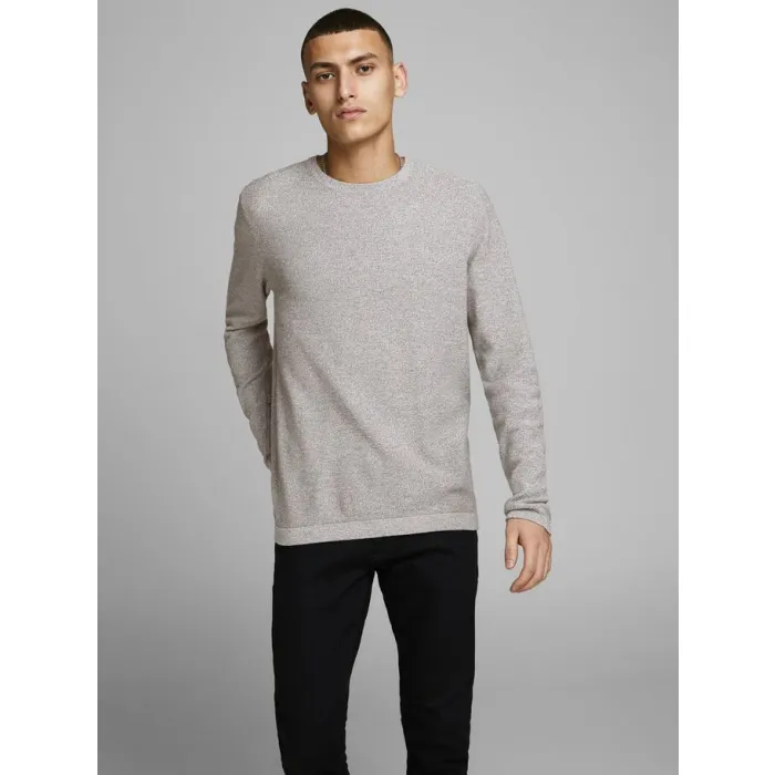 Jack & Jones Structured Swater Grey Melange