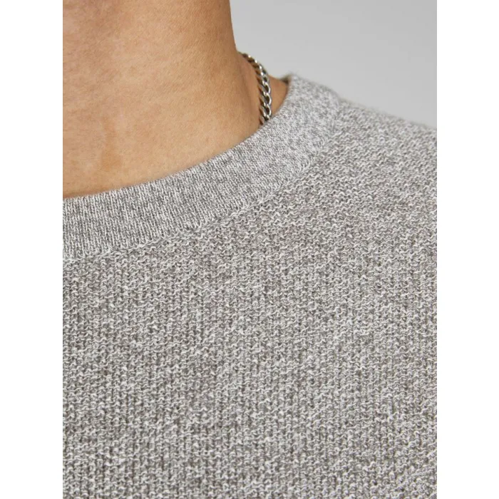 Jack & Jones Structured Swater Grey Melange