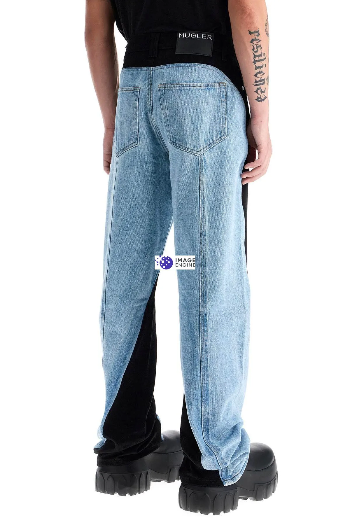 Jeans bi-colore