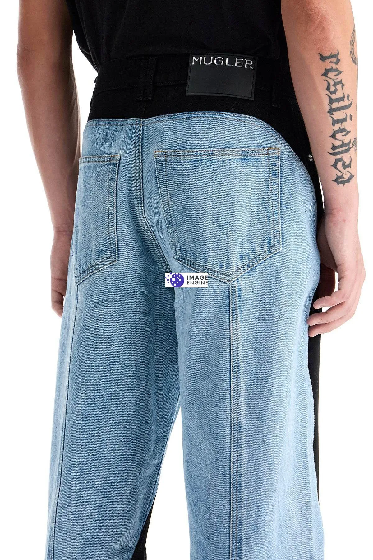 Jeans bi-colore