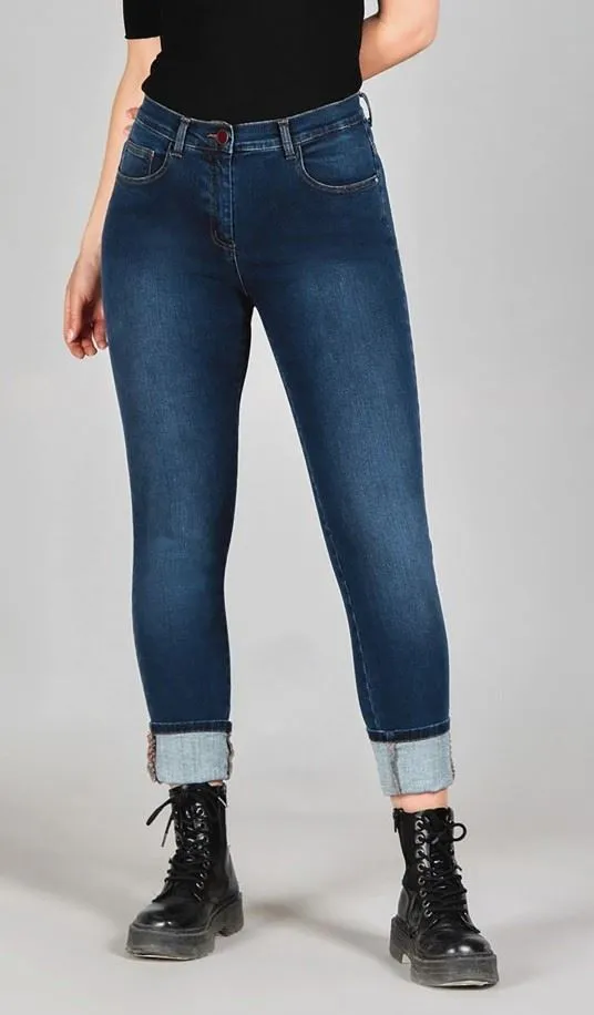 Jeans iber capri 5 tasche donna art. Feis nex/06