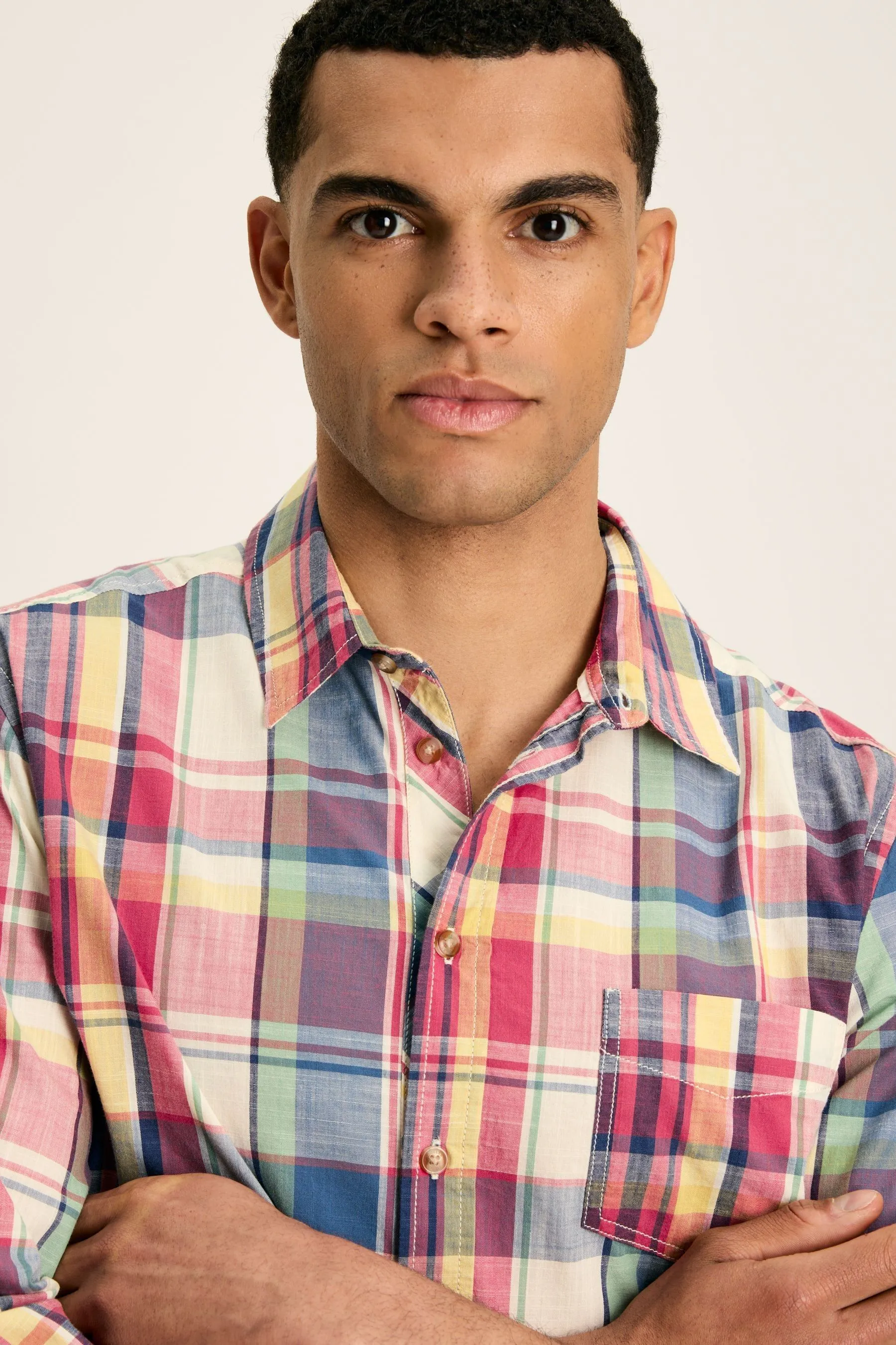 Joules - Camicia Manica lunga in A quadri cotone Madras